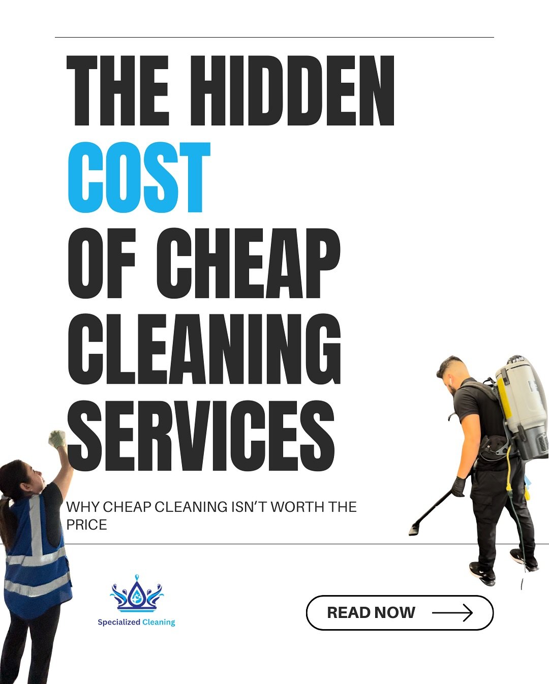 💰✨ Saving a few bucks on cleaning services might seem like a smart move, but the hidden costs can add up! When you choose cheap options, you risk sacrificing quality and may find that corners are cut just to keep prices low. Invest in your space and