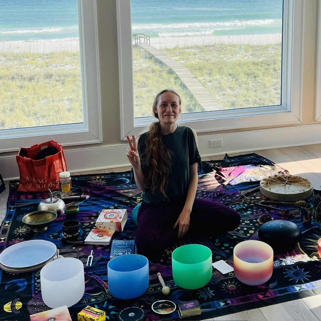 Brennah offers private sound journeys. Click for more.