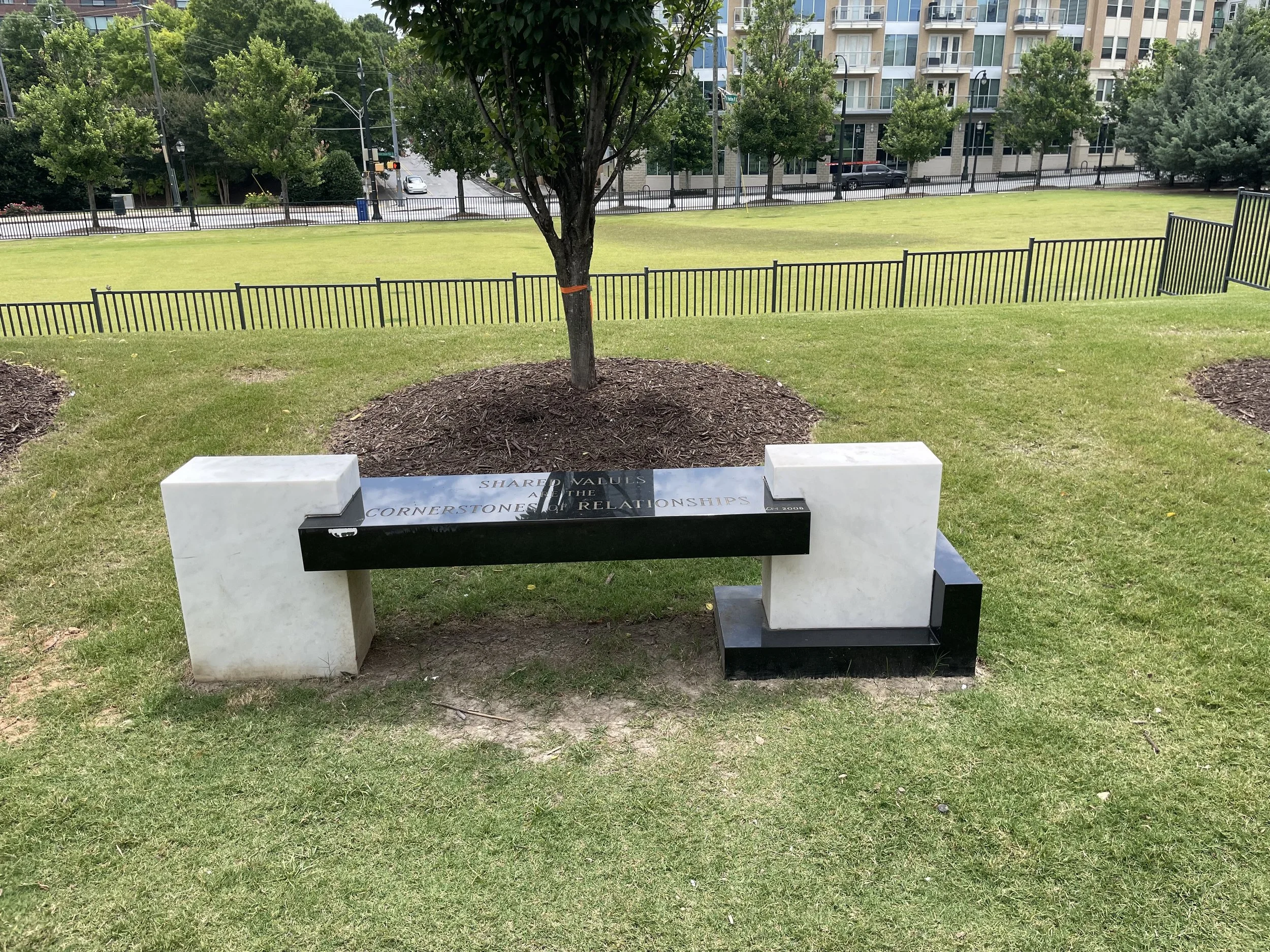 Shared Values Bench 