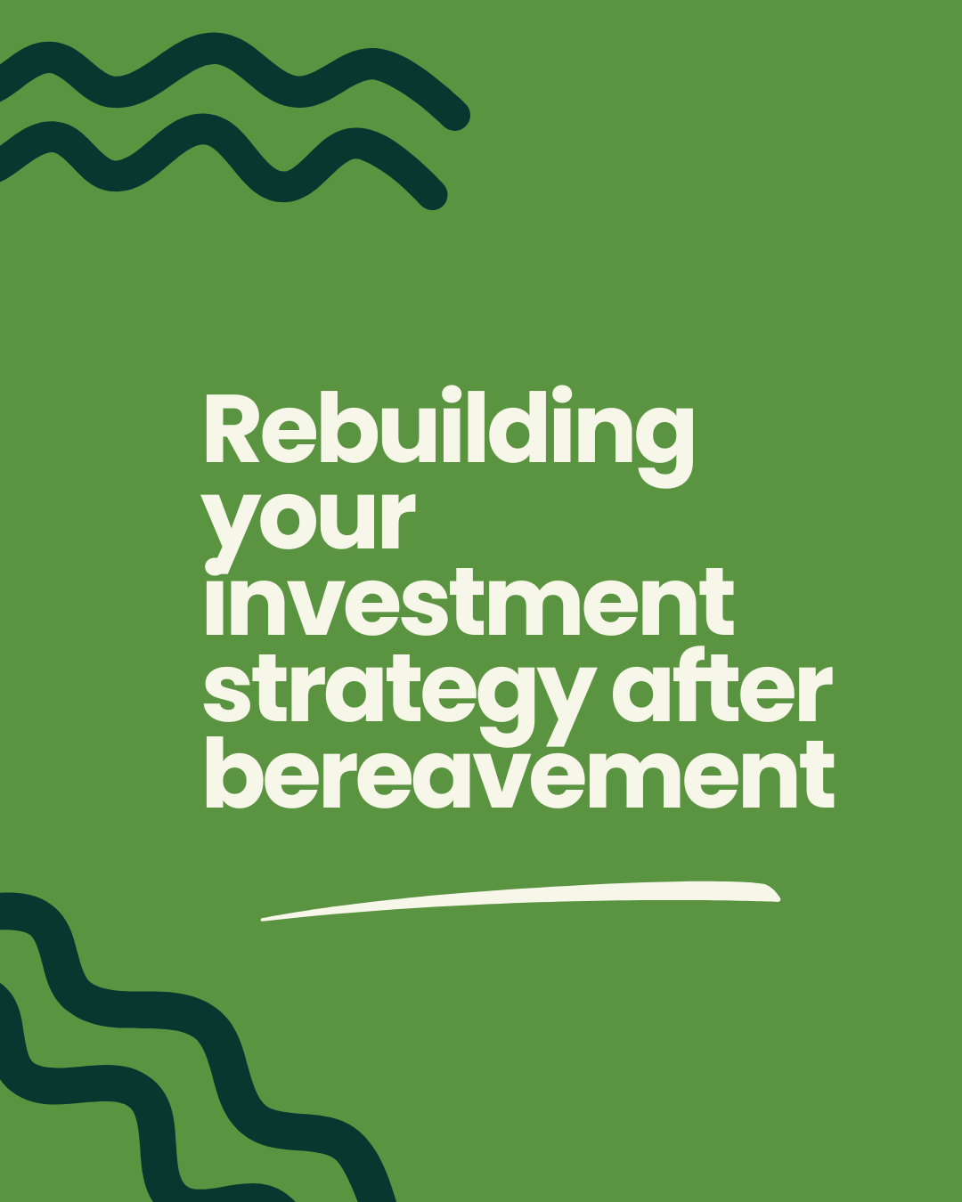 Rebuilding your investment strategy after bereavement