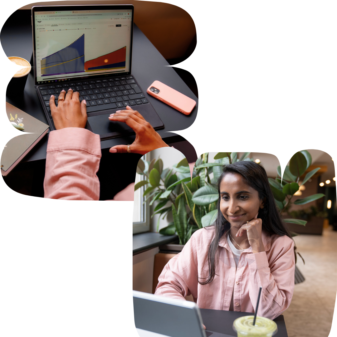 Money Map with Female Financial adviser