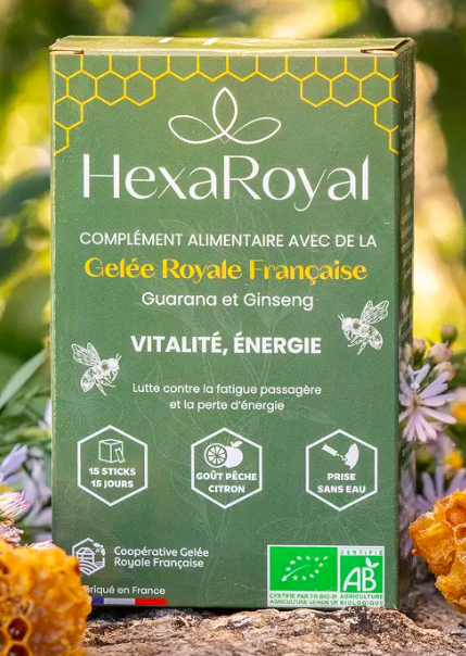 Sticks de poudre orodispersibles à la gelée royale française