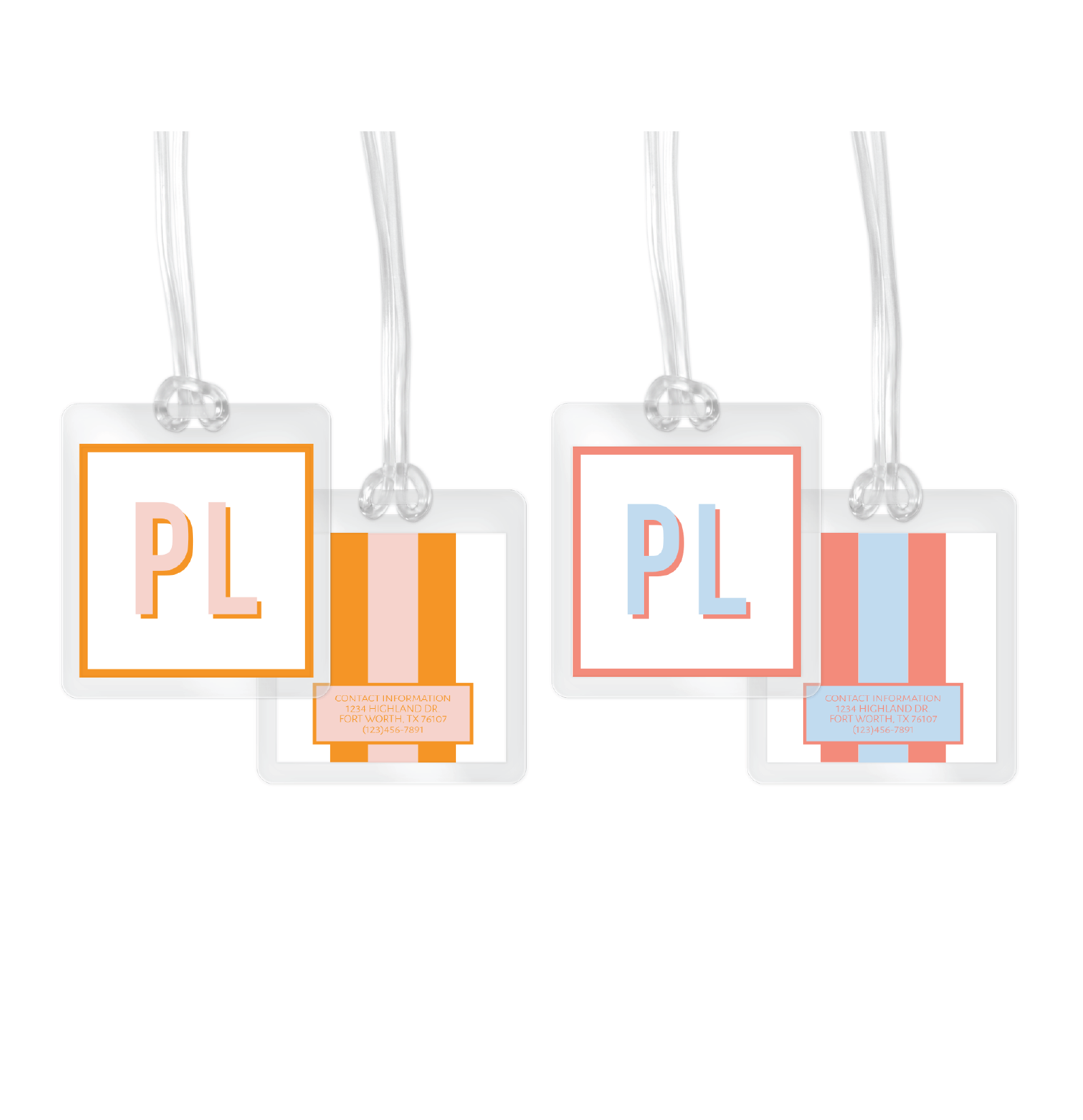 Bag Tag - Bold Stripe