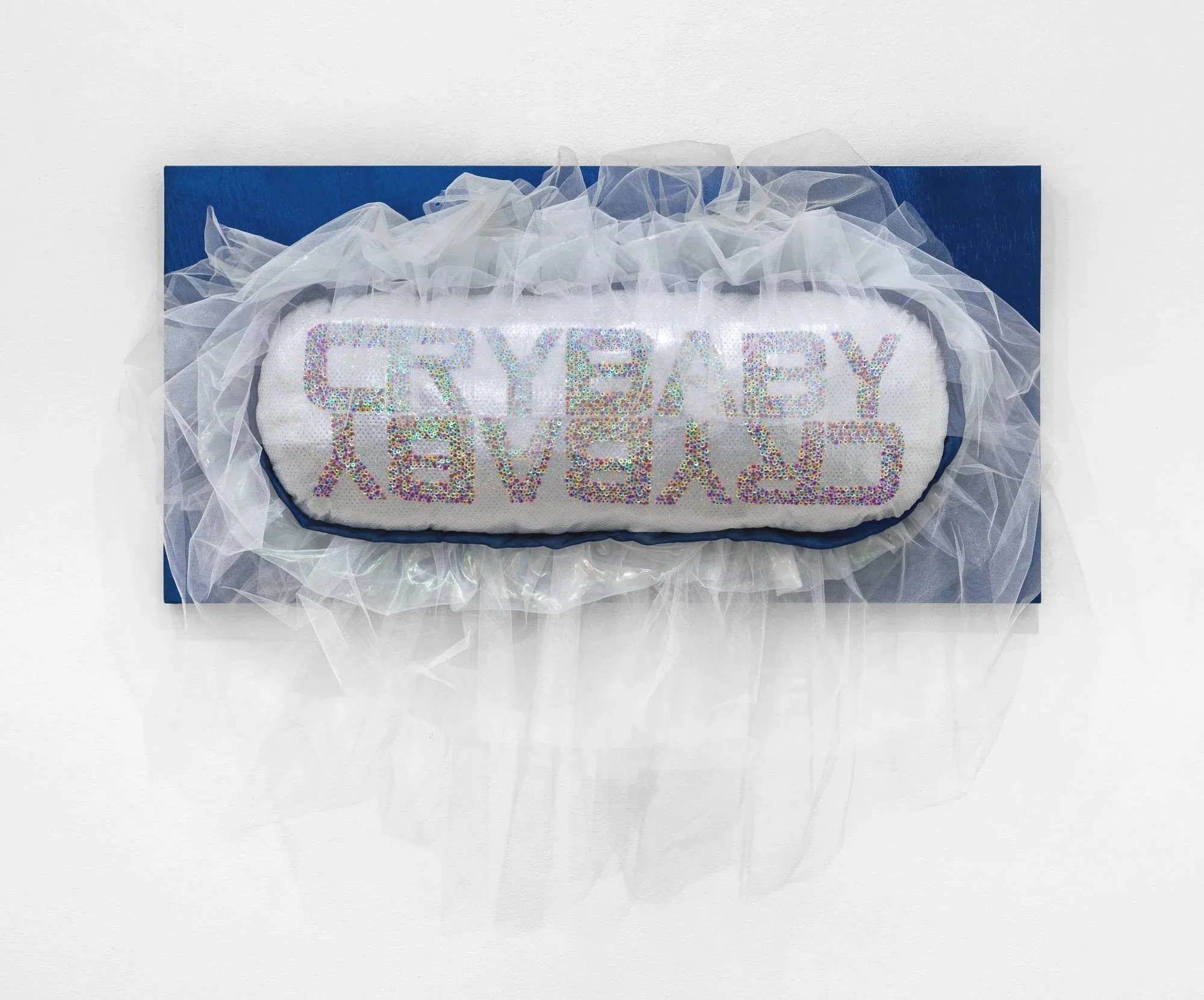(All) For Crying Out Loud | Soft Sculpture, Sequins, Beadwork | 3.5ft x 2ft x 1.25ft