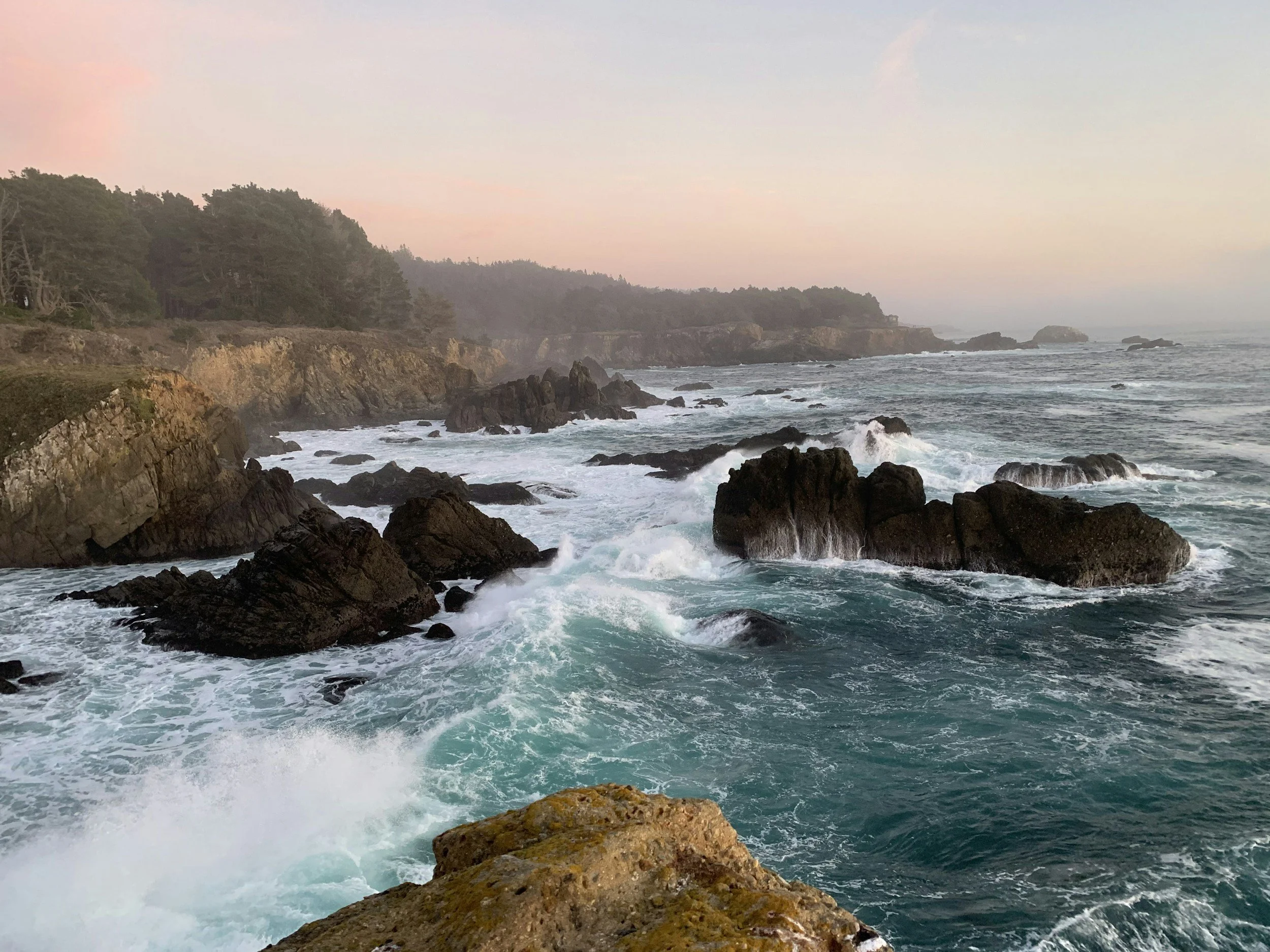 Calm ocean horizon, suggesting openness and new beginnings.