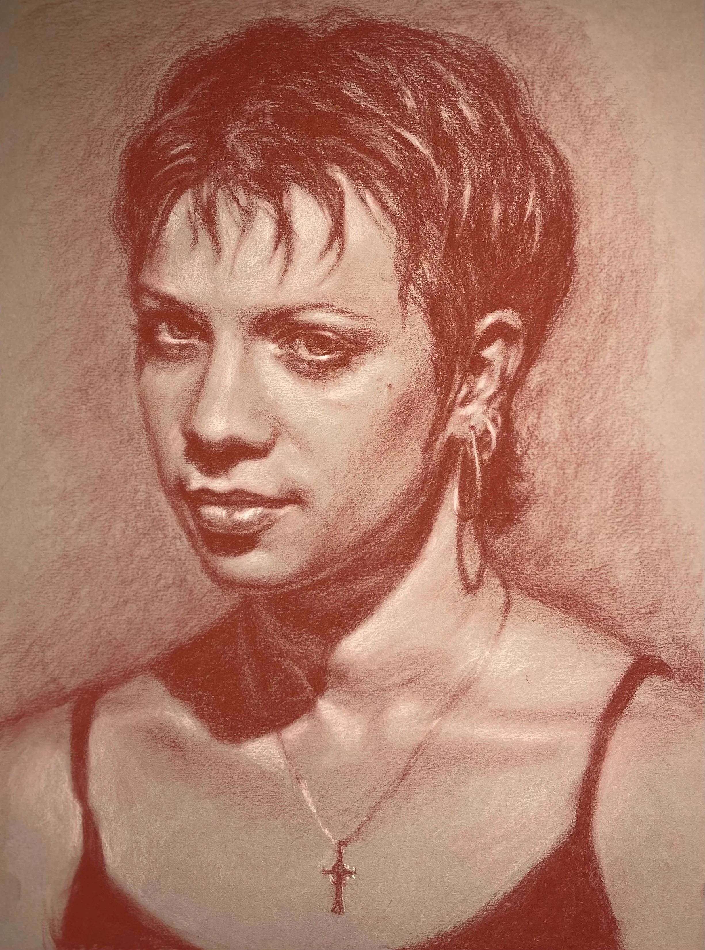 Jessica, pastel on paper, 11x14
