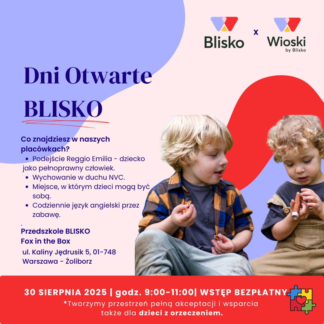 Dzień Otwarty w przedszkolu BLISKO Fox in the Box