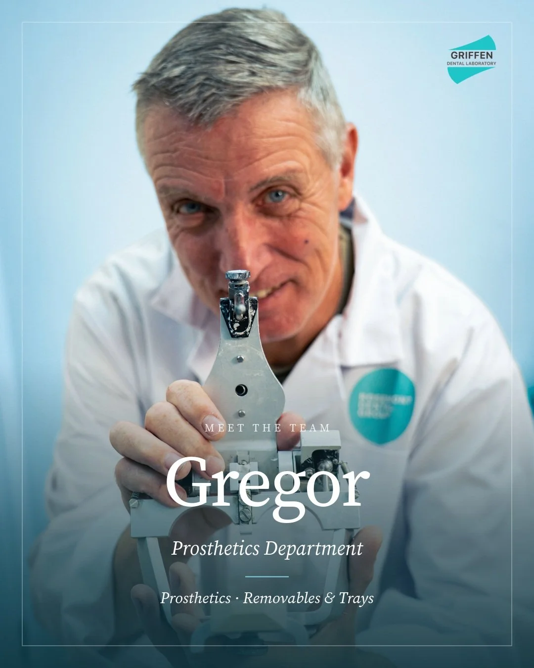 MEET GREGOR

Gregor has over 30 years experience specialising in prosthetics. He brings old-school craftsmanship and a dash of dry humour to the lab bench - keeping our team laughing and your patients happy too!
