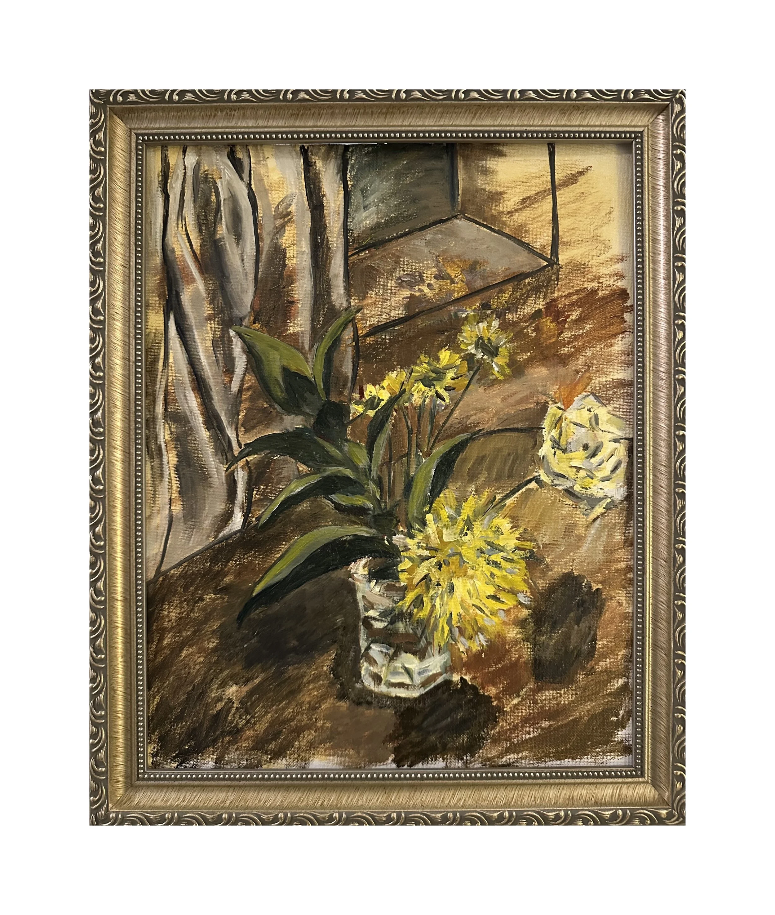 Yellow Flowers Next to Window (2026) In Frame.jpg