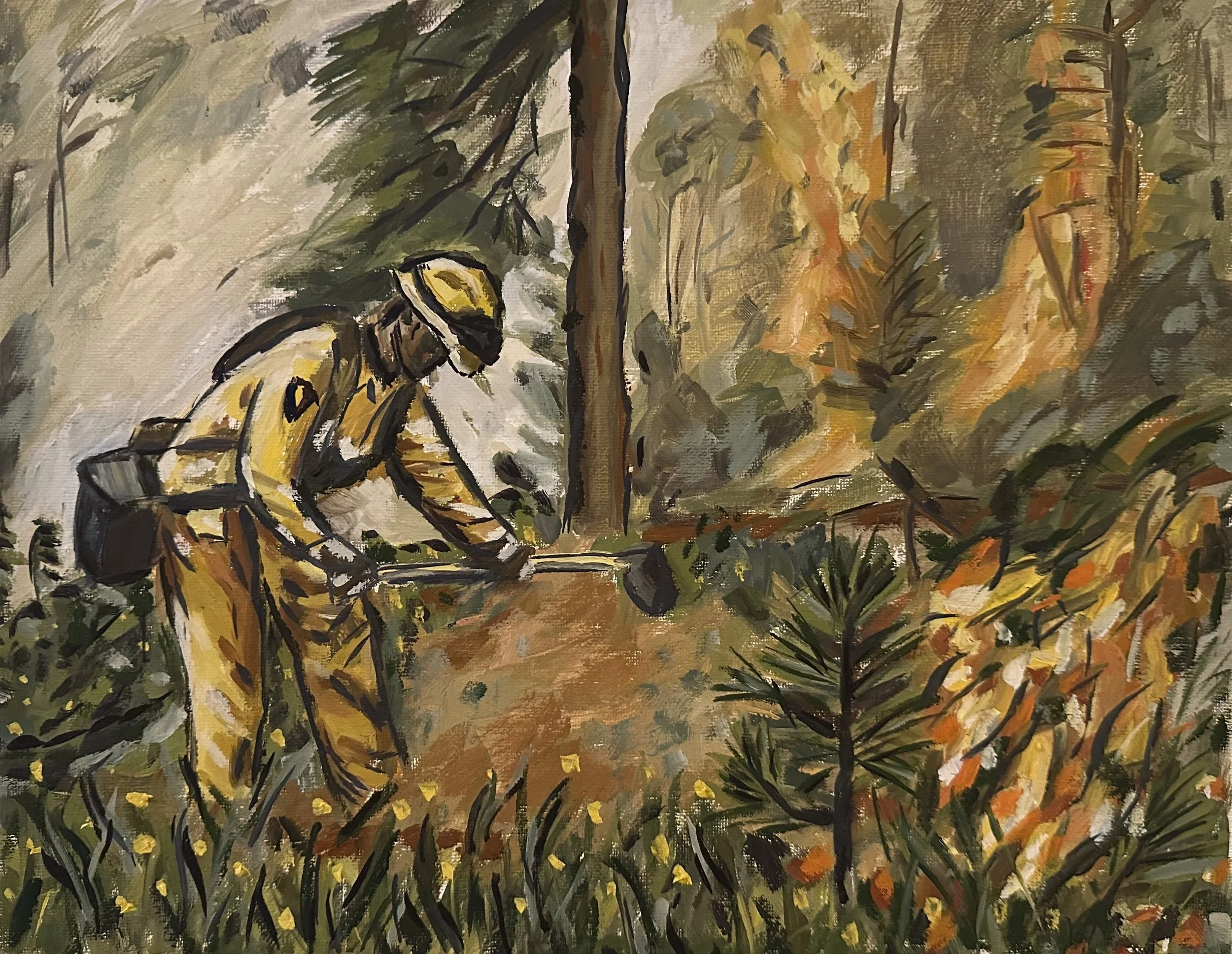 Landscape IX (2023) 14in x 11in - Oil Paint on Canvas