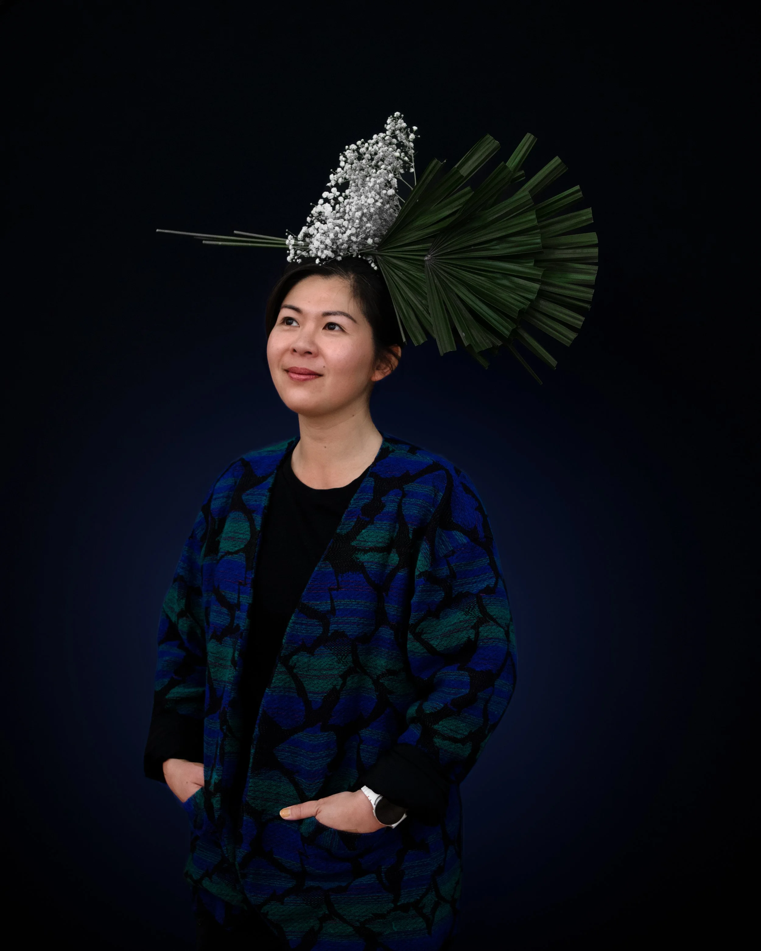 Cym Reeves Sogetsu Ikebana Demonstration Wearable Ikebana Fresh On.jpg