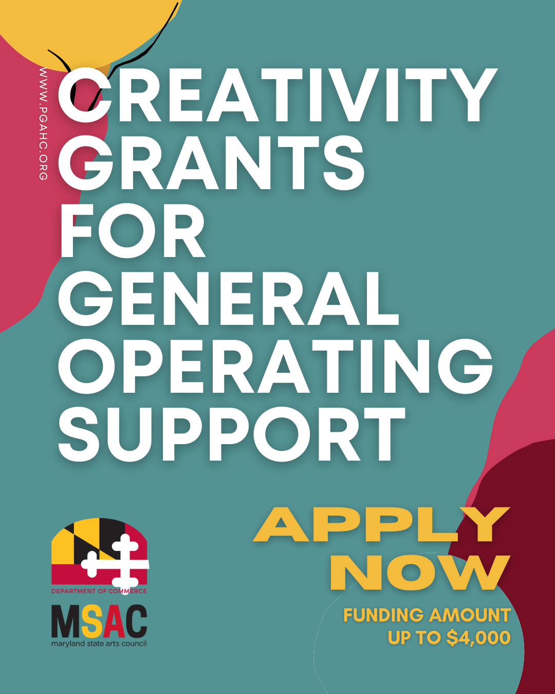 Apply Now: MSAC Creativity Grant for General Operating Support