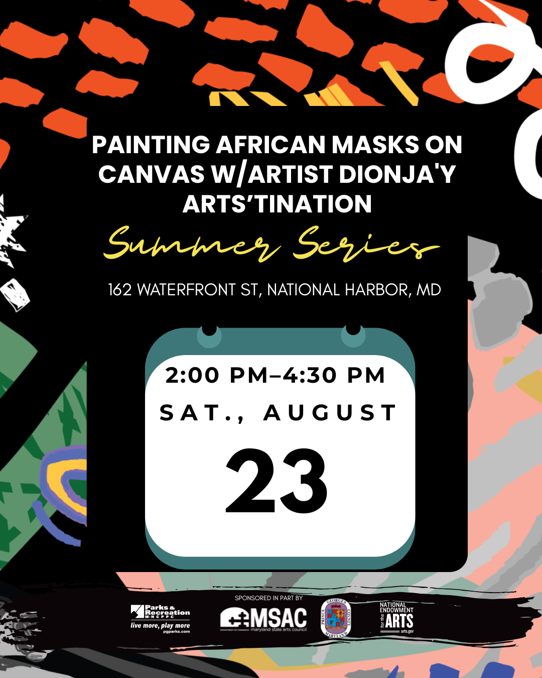 Painting African Masks on Canvas w/Artist DionJa'y