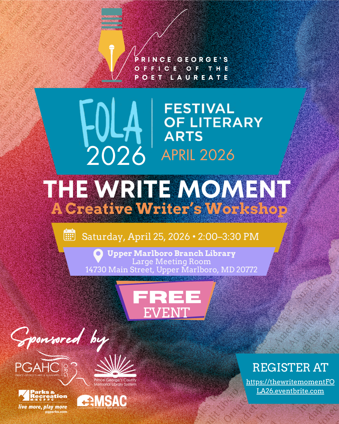 The Write Moment: A Creative Writer's Workshop