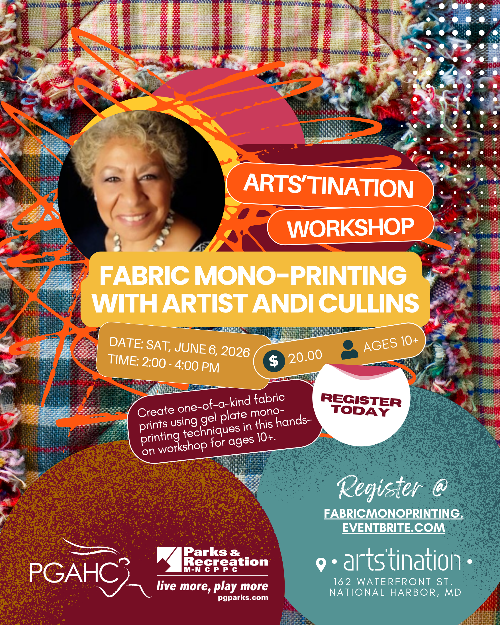 Fabric Mono-Printing with Artist Andi Cullins