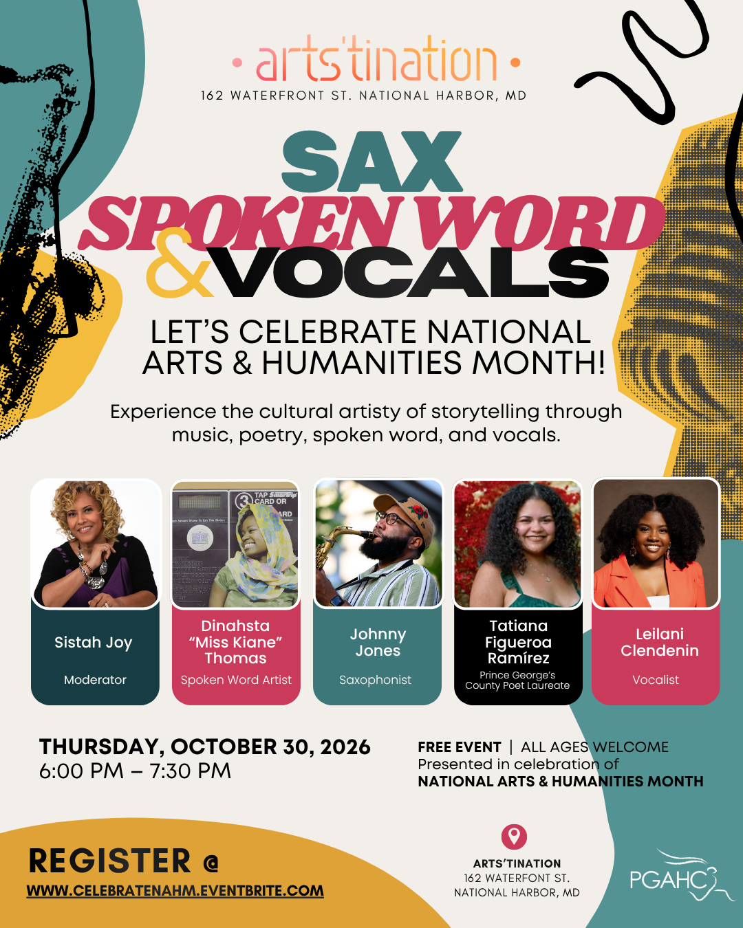 Sax, Spoken Word &amp; Vocals — Let’s Celebrate!