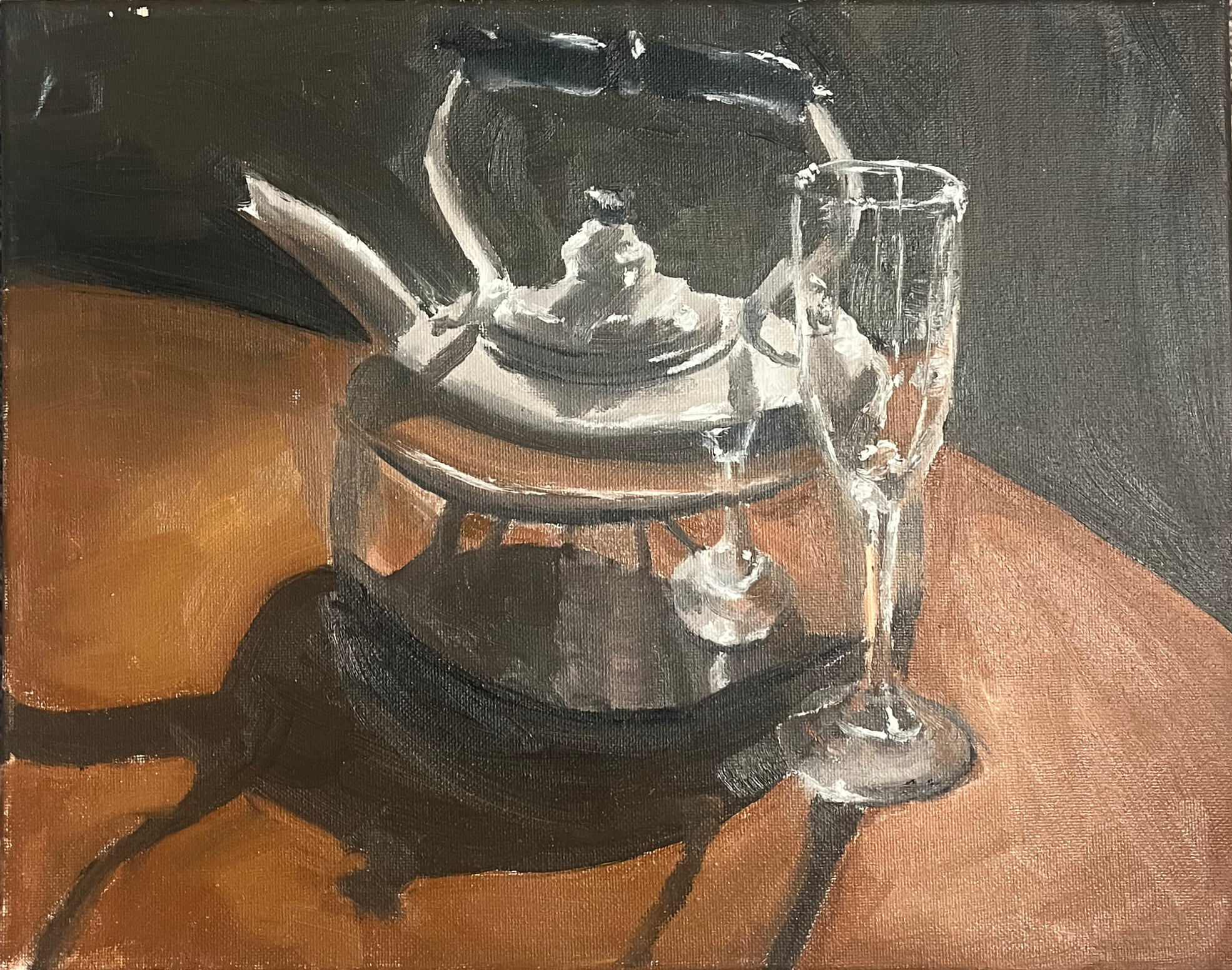 Kettle and Champagne | 2022 | Oil on canvas