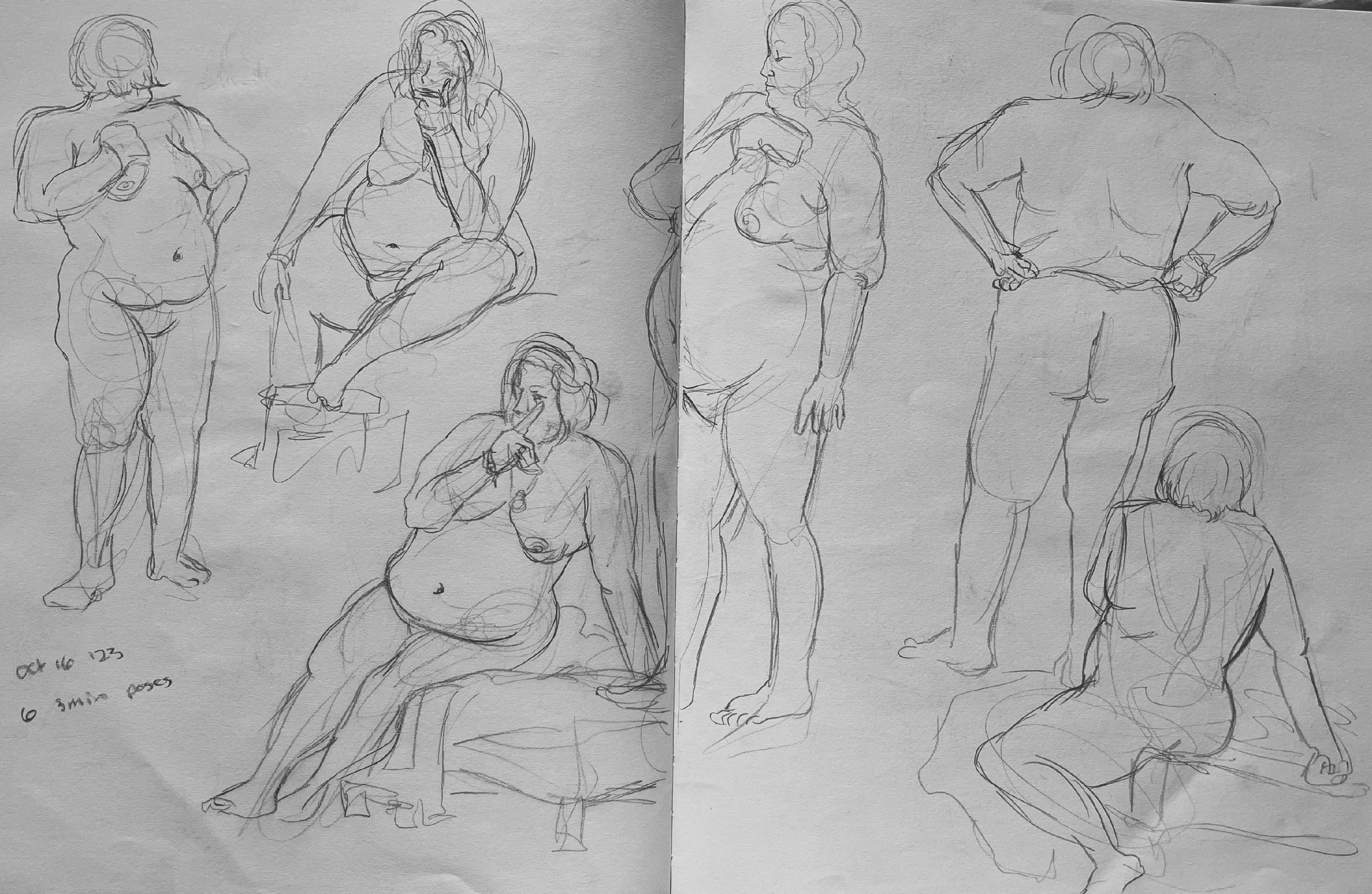 Study Spread | 2023 | Graphite on paper