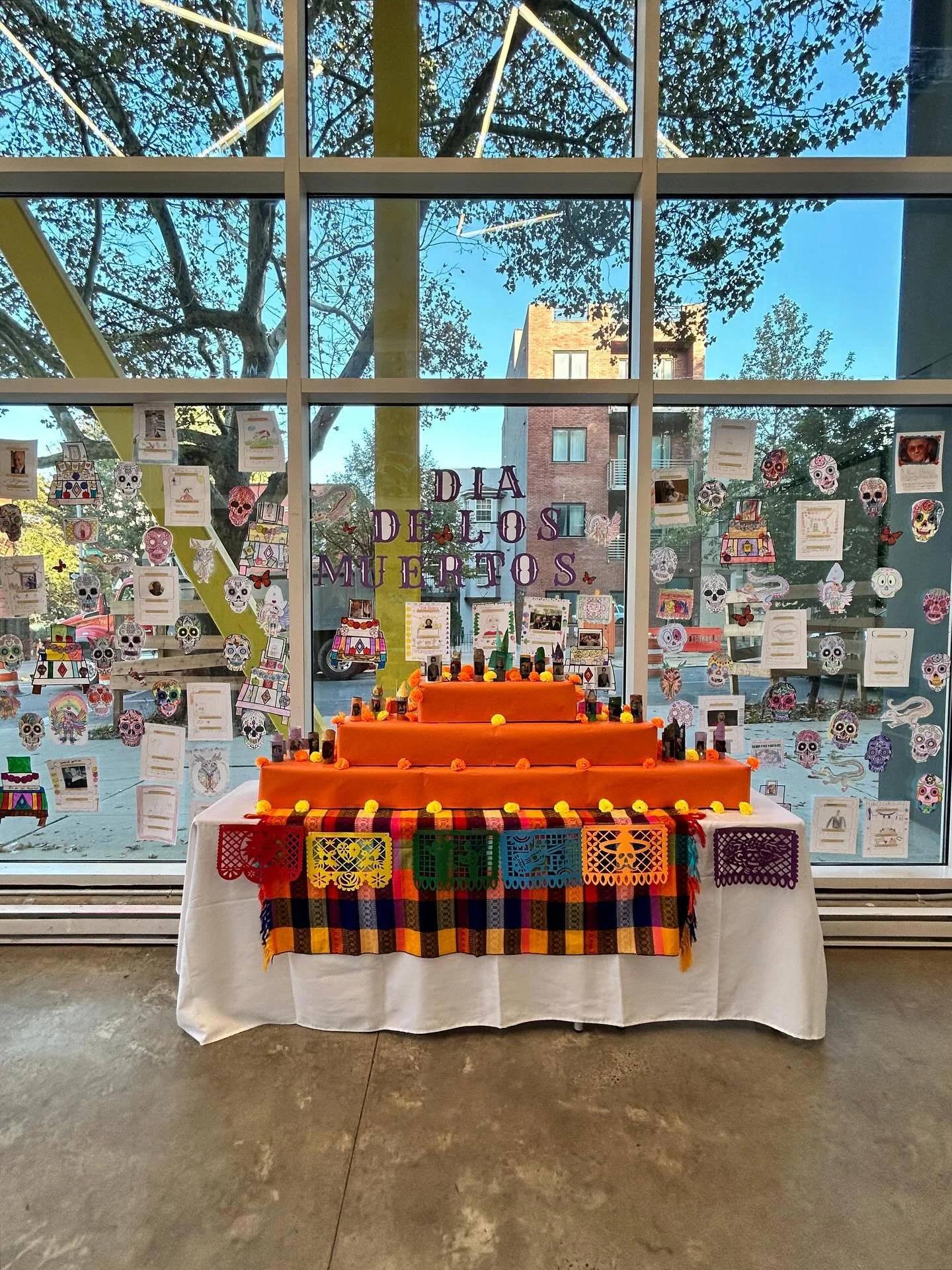 As part of Hispanic Heritage Month, GSB students learned about the meaning and traditions behind D&iacute;a de los Muertos which is celebrated today, November 1st. Over the past month, students have been adding in their own artwork and memories of th