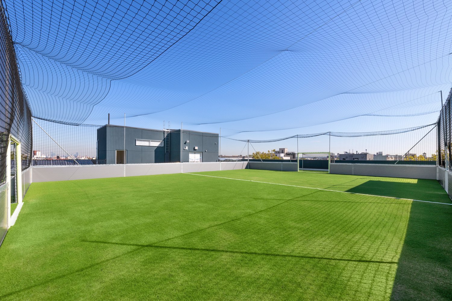 Field on the rooftop of GSB