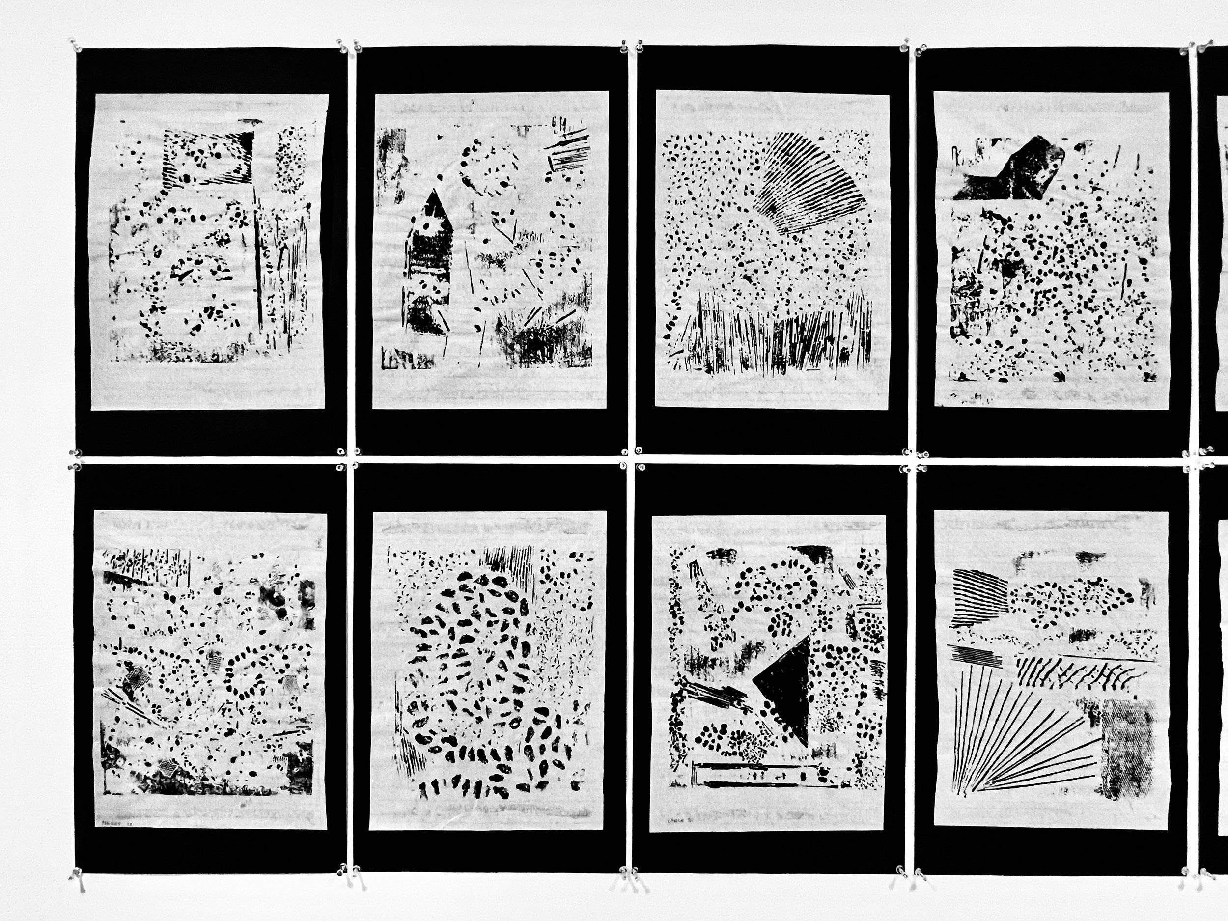 Art Exhibition showing students drawings