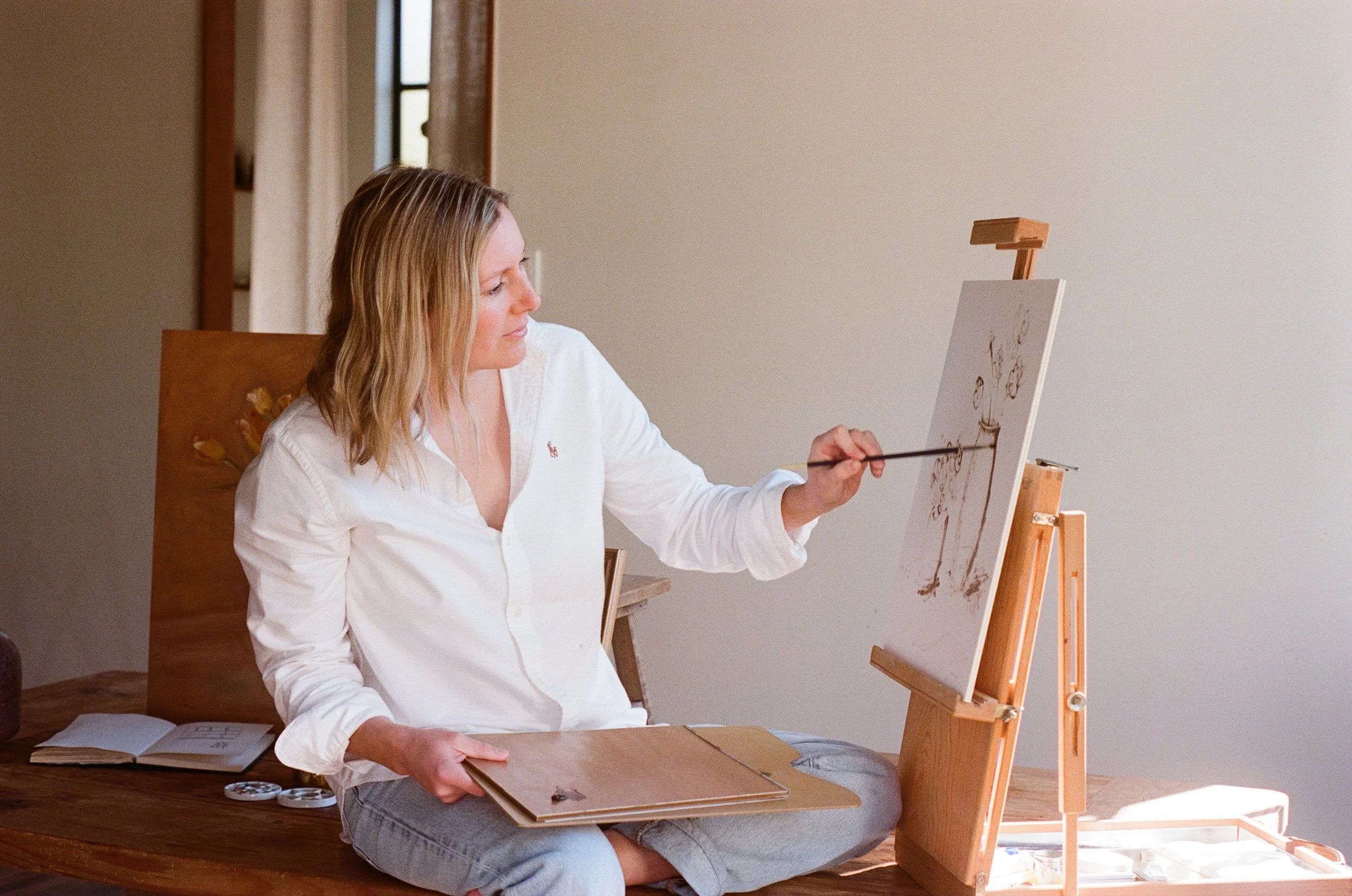 Molly Stephenson oil painting on panel