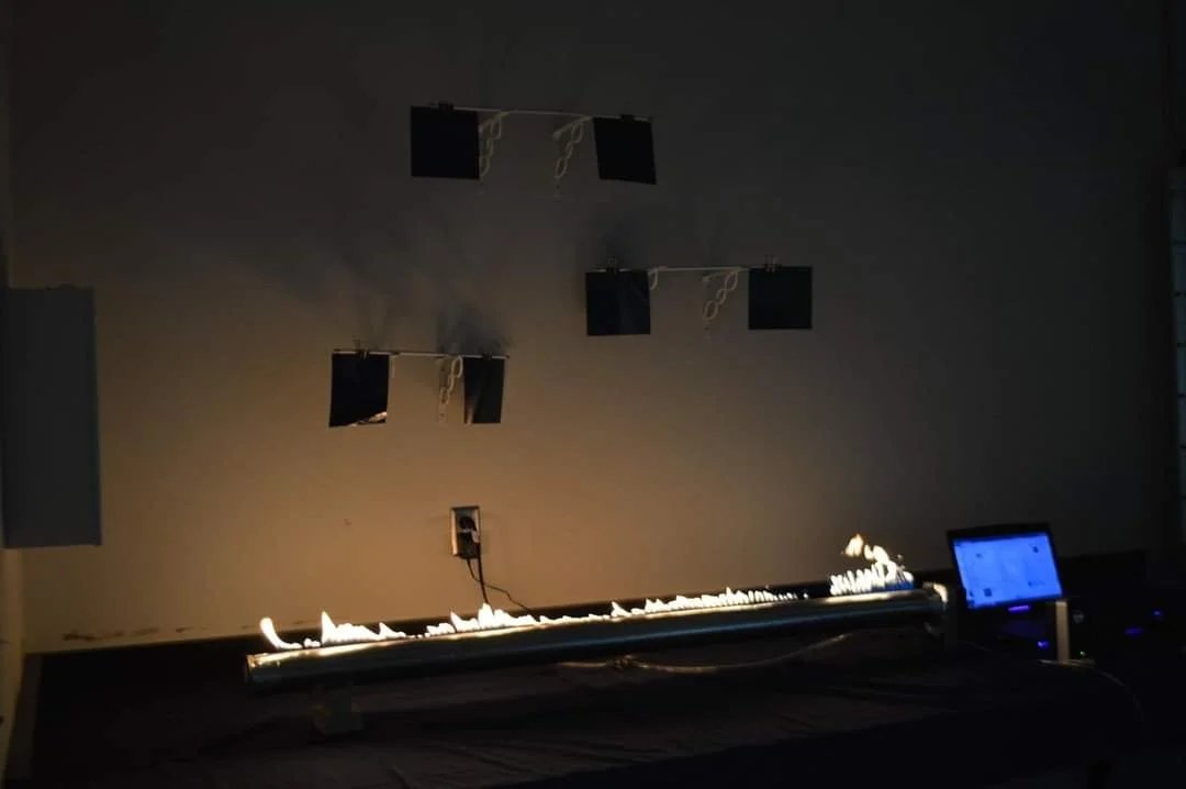 Prayers for Rain, Mixed Media Instillation, Arts and Tech Night, 2016