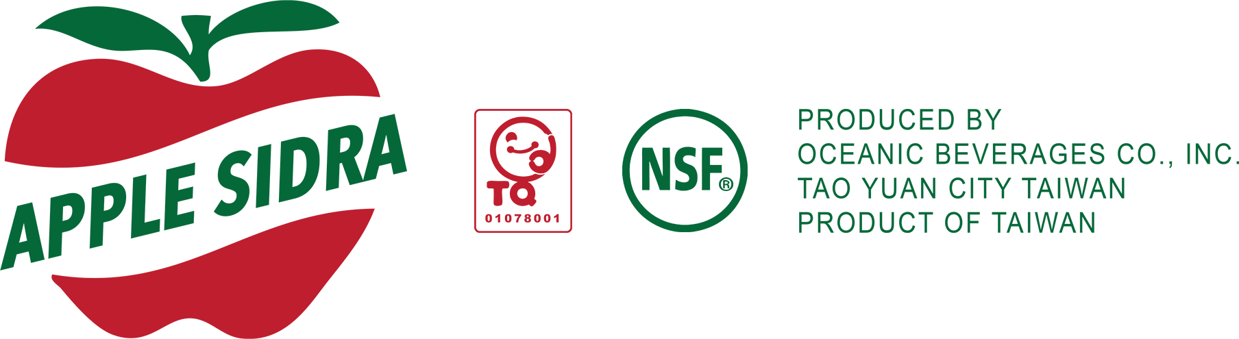 Apple Sidra produced by Oceanic Beverages Co. in Taiwan.