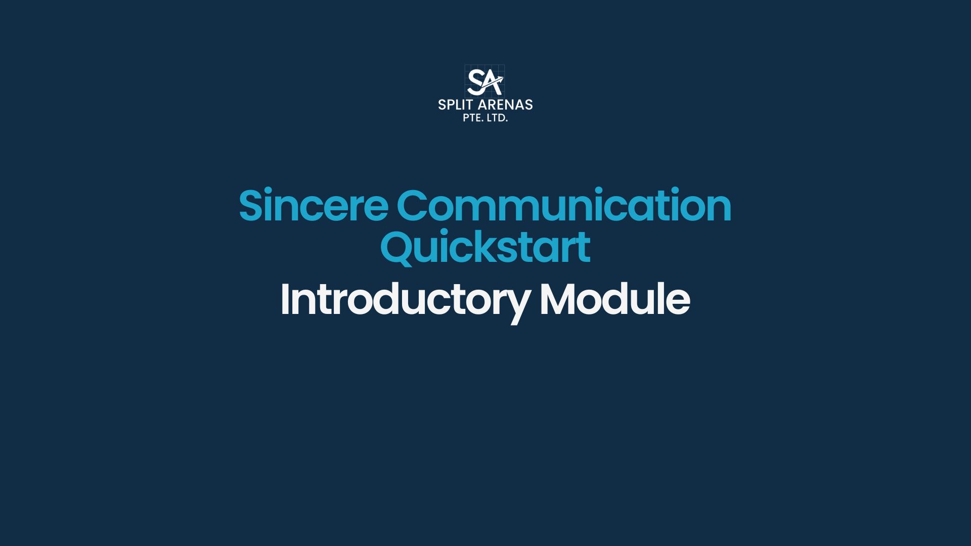 Introductory Module