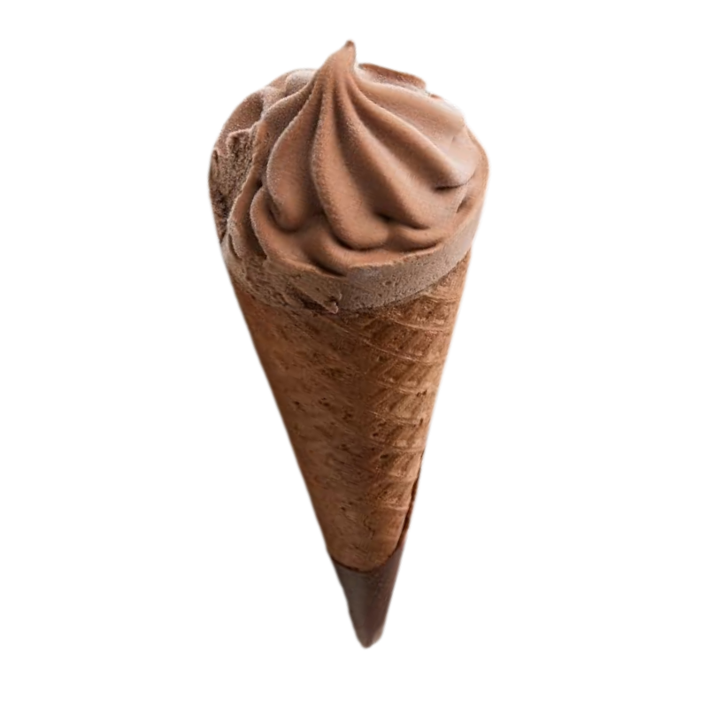 Châteraisé Belgian Chocolate Soft Serve Cone