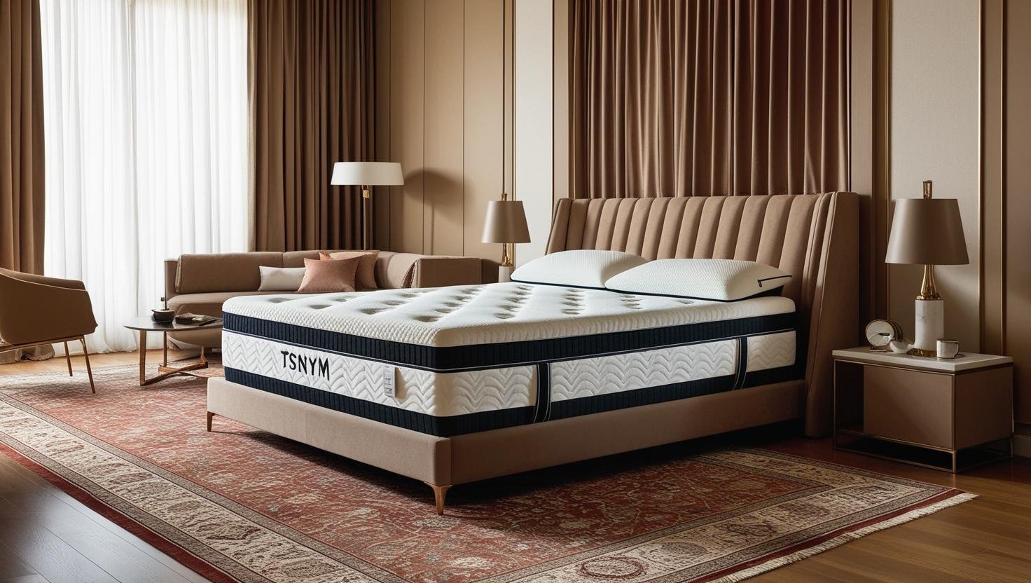 We are excited to have you with us. At *Tsnym*, we strive to offer the finest *luxury products* in the world of *furniture and decor*, from *orthopedic mattresses* and *smart curtains* to *luxurious carpets* and *modern furniture*. %0AOur goal is to p.jpeg