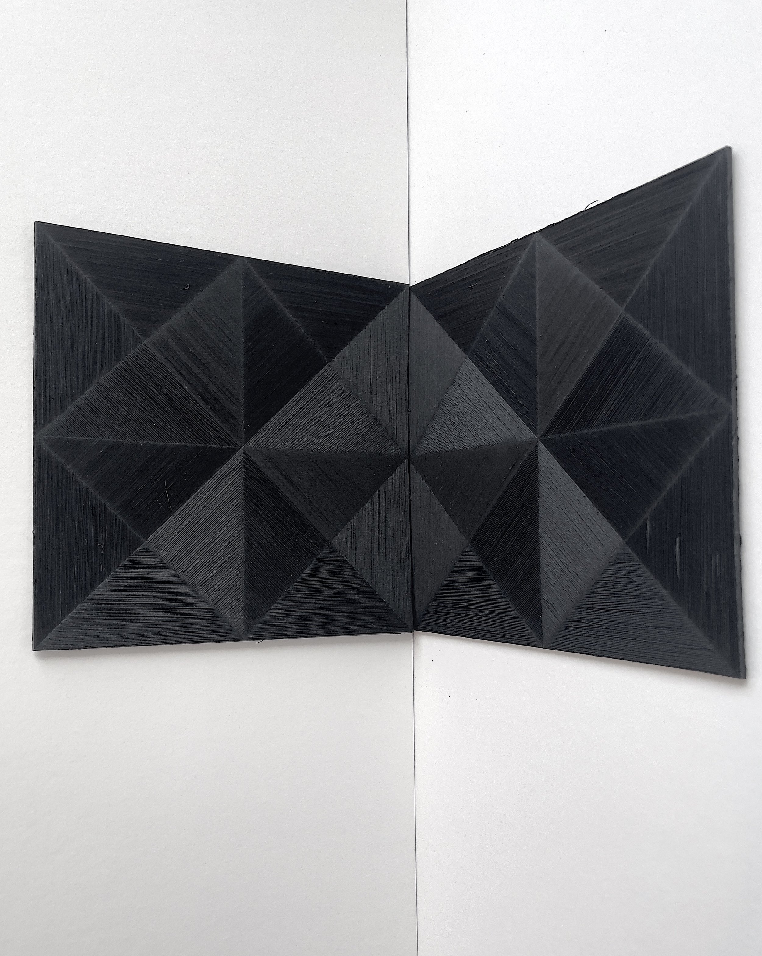 Fraction III, Precision Cutter on Wasli- 12 x 6 inches, 2022.