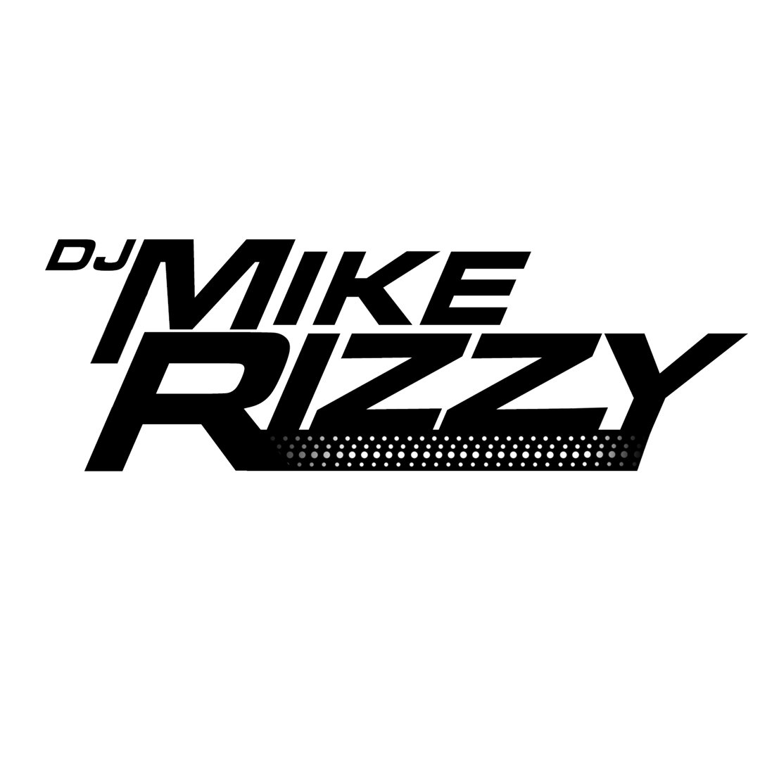 DJ Mike Rizzy Name Logo (Black Text)