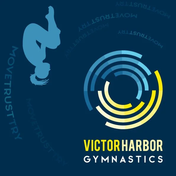 VHGC logo and motto, Move Trust Try