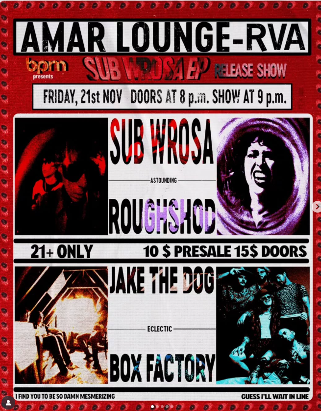 SUB WROSA EP RELEASE SHOW