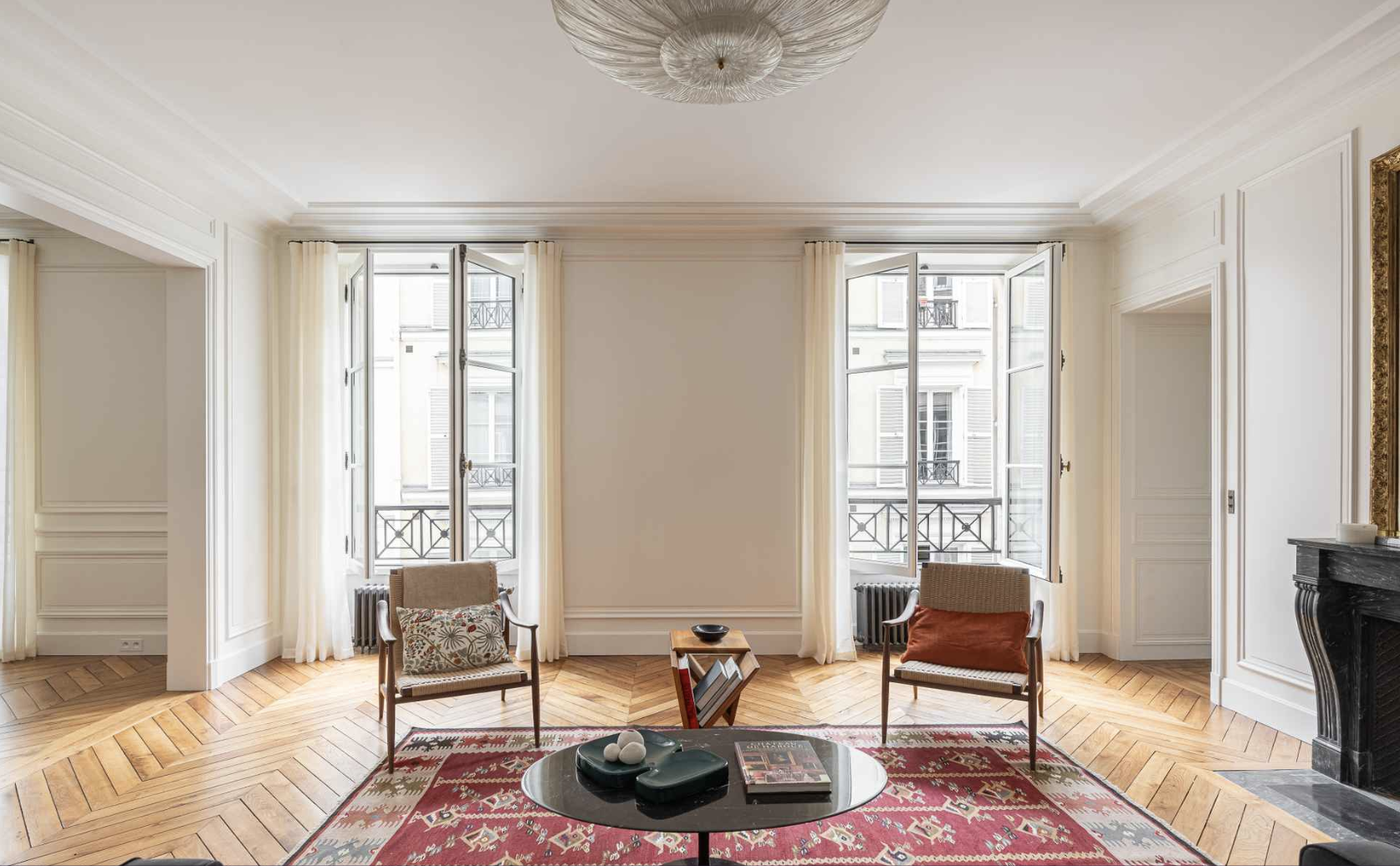 living room st germain des pres paris classic haussmann