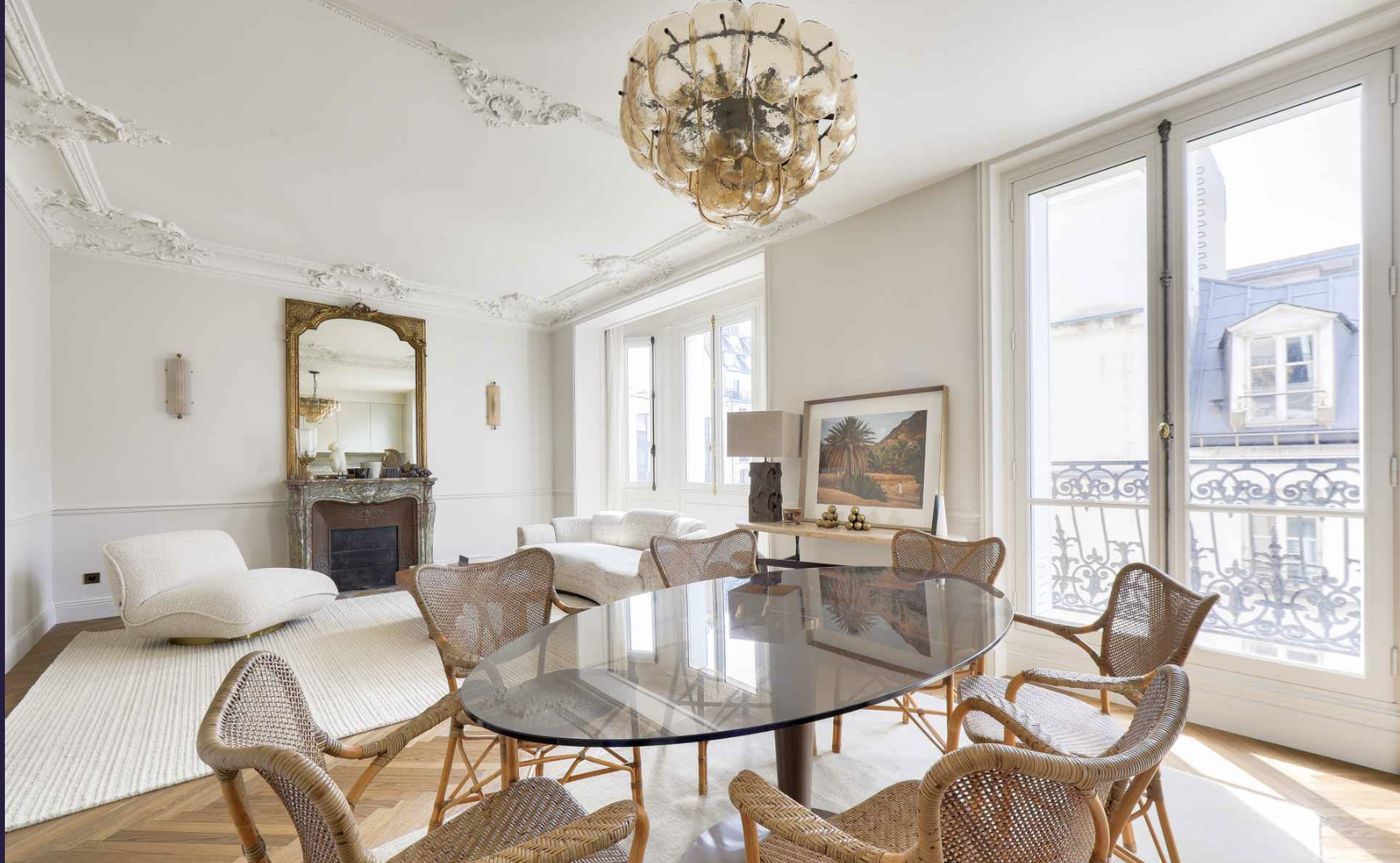 pacaso, elegant, paris, fractional ownership, livingroom