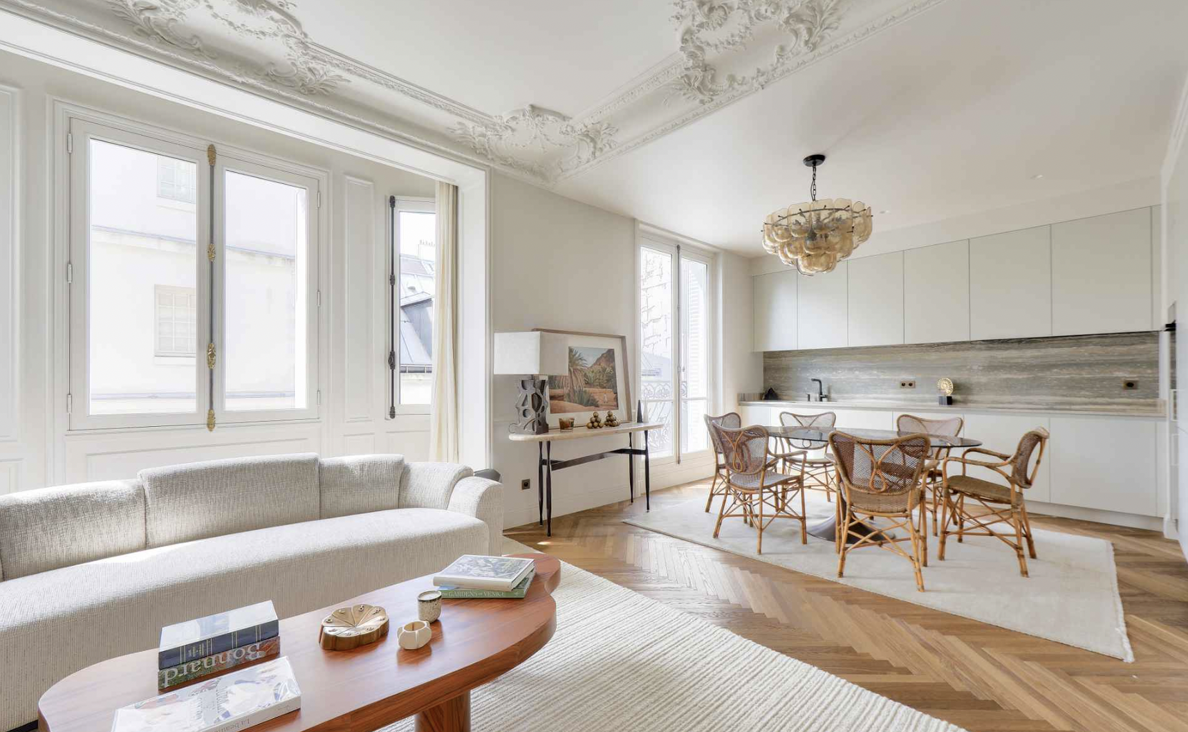 pacaso, living room, dining room, paris