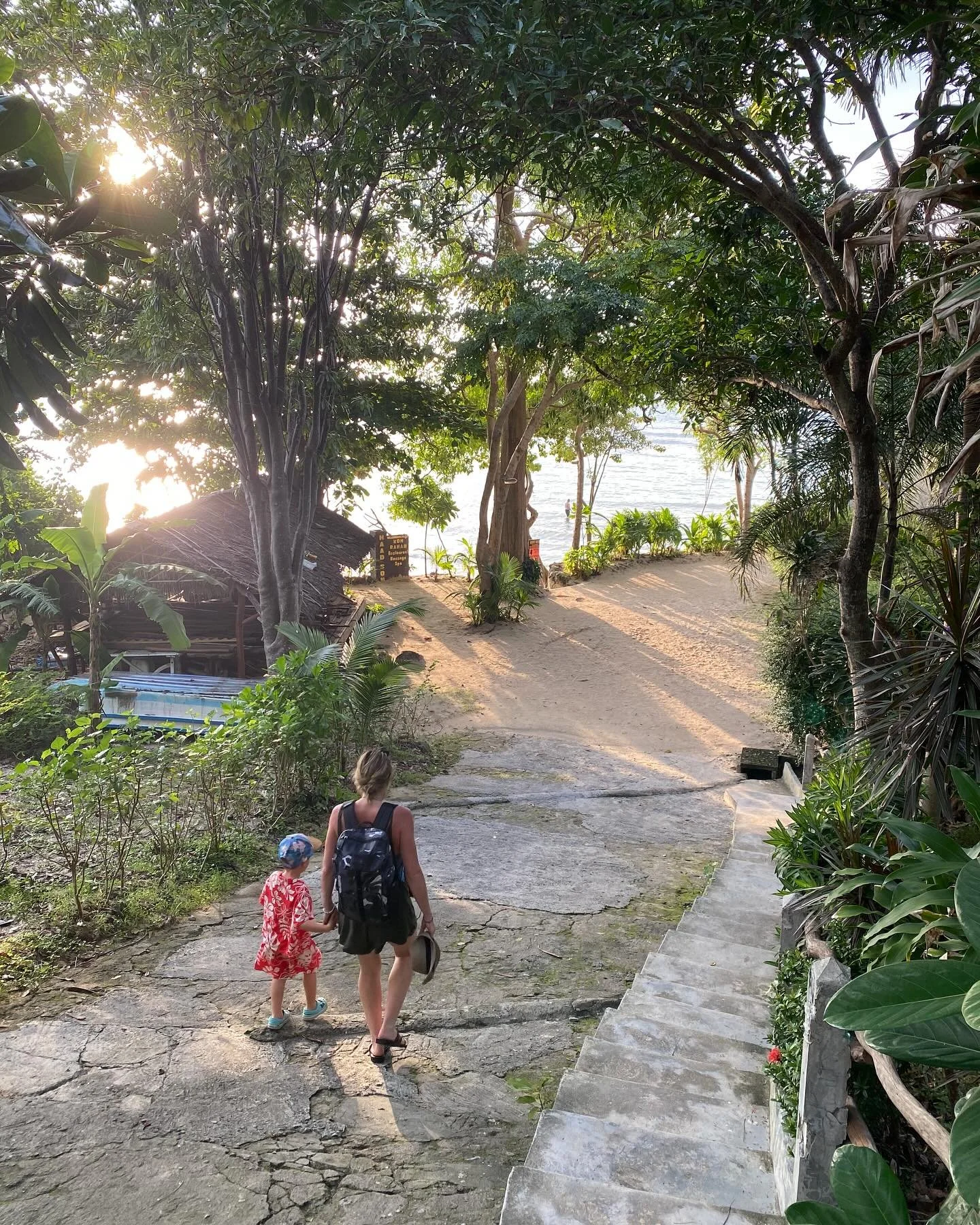 Koh Raham beach club on Koh Phanagn. What an amazing place to eat! This spot is a must visit if you&rsquo;re in the area. #thailand #kohphangan #beach #beachclub #food #family #freedom #amazing