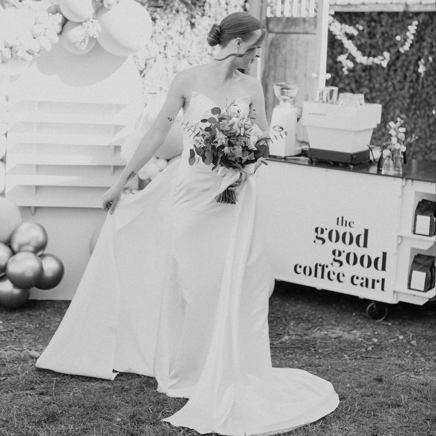 Want a special treat while you're getting ready for the biggest day of your life? How about unlimited specialty coffee for you and your favorite people whilst you're getting ready? ☕️ Get your updo &amp; sip on a latte. Americano while you get suited