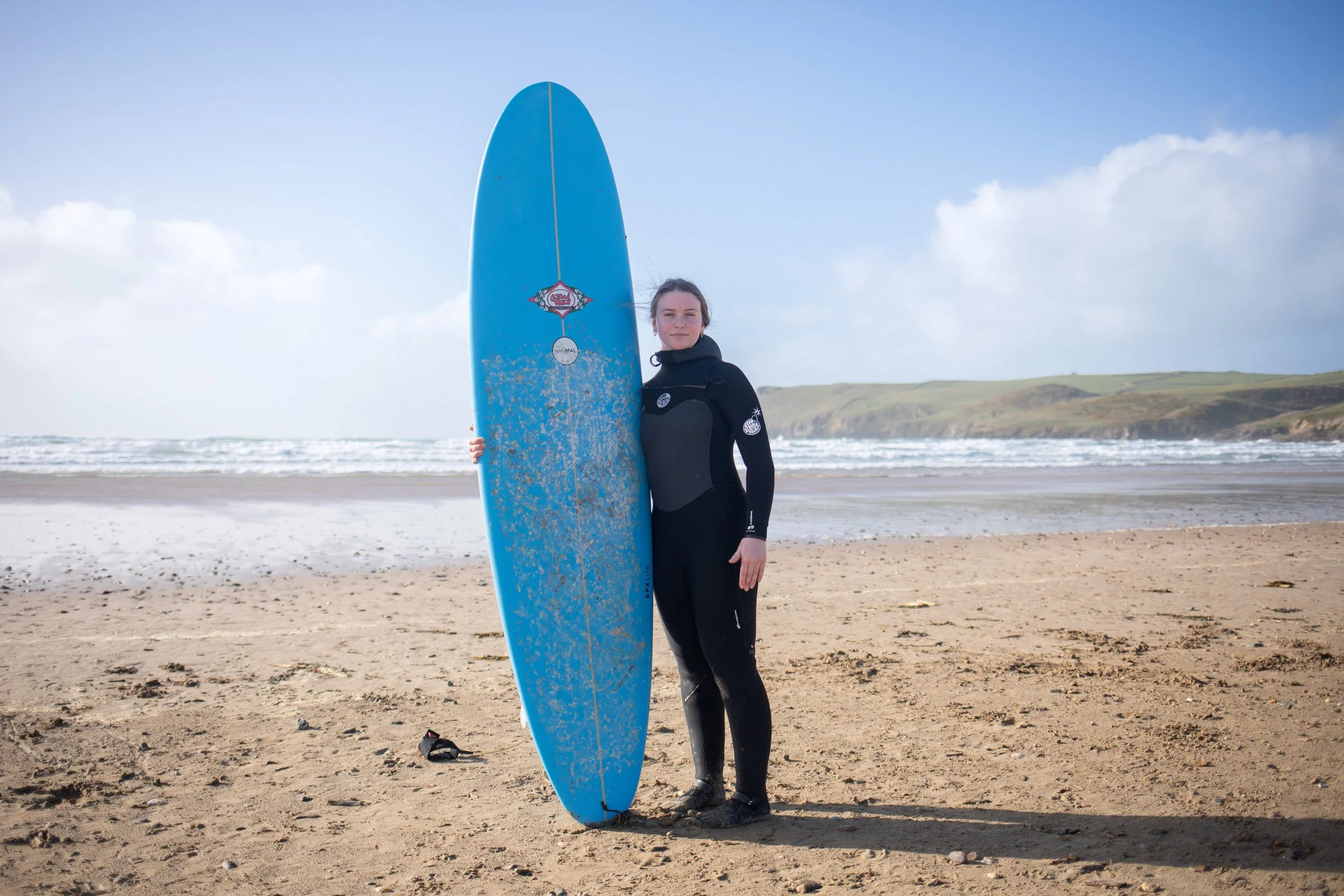 Liberty O'Neill, Surf Instructor, Polzeath Beach, March 2026