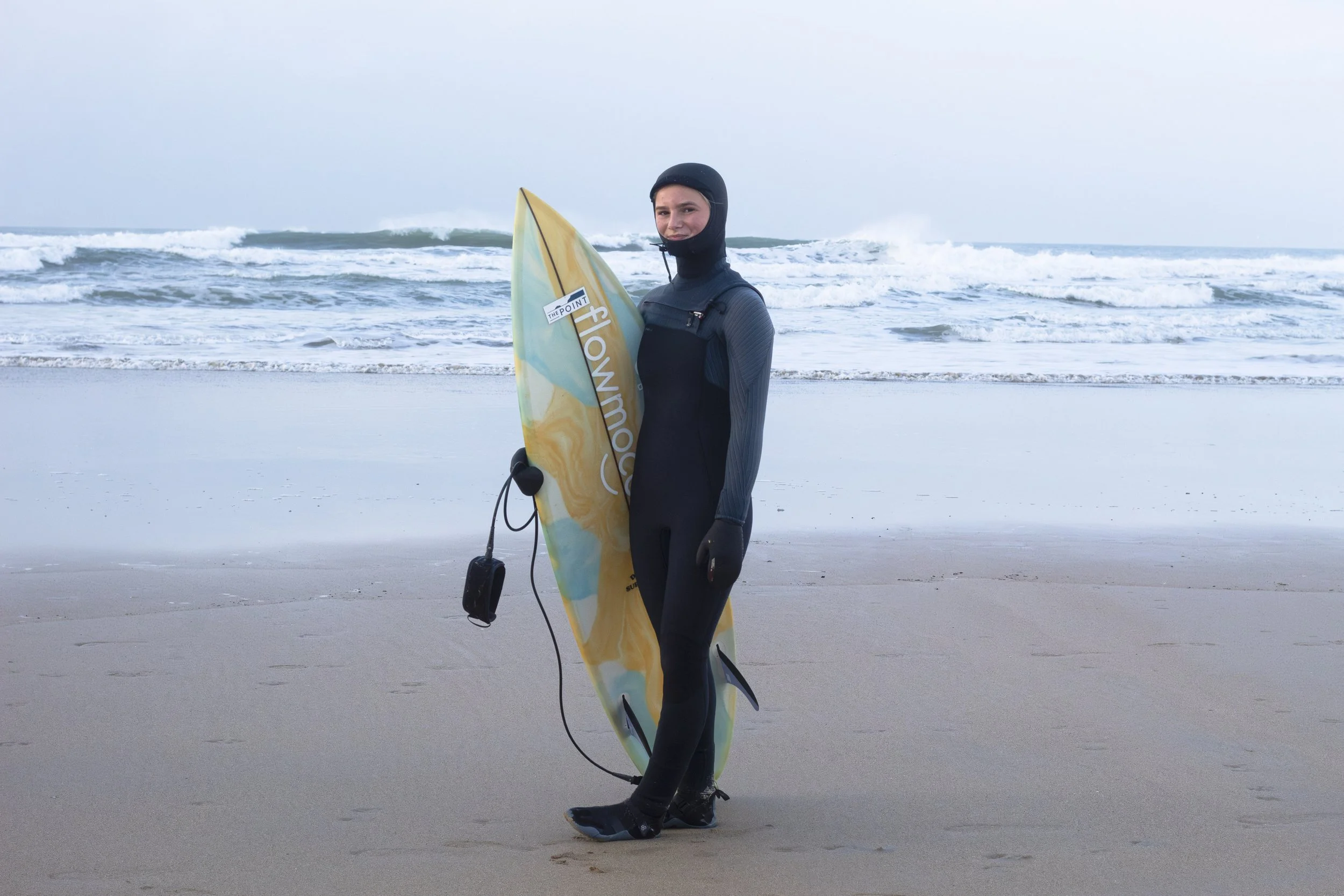 Kaja Millward, Surfing England Junior Squad, Fistral Beach, January 2026