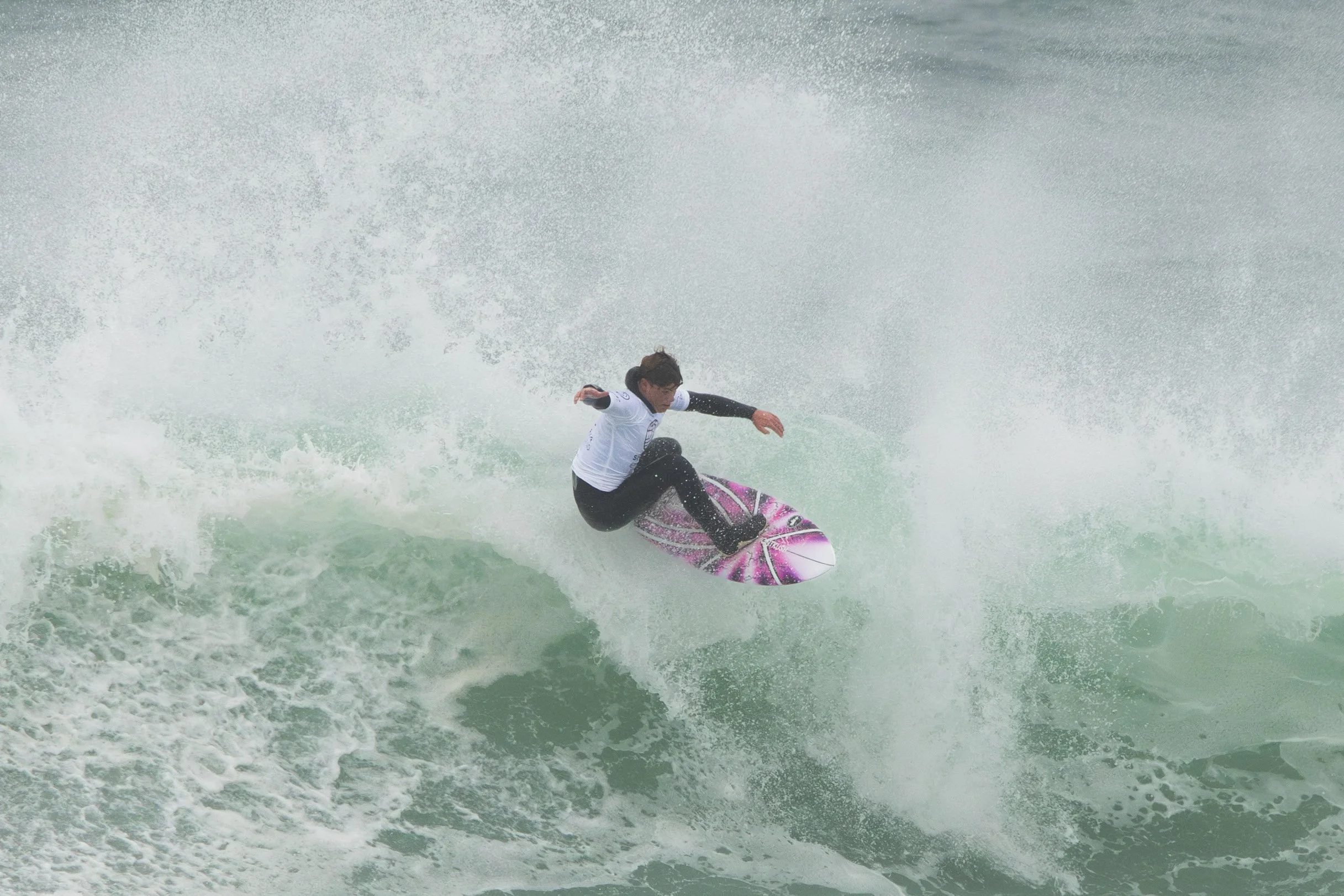 Malakai Hagley, Professional Surfer, Fistral Beach, Surfing England Championships, March 2026