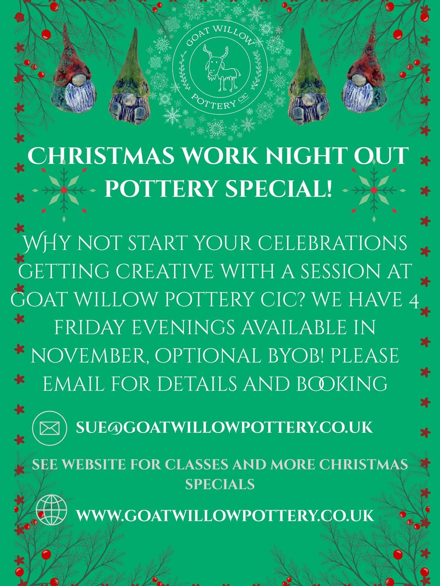 #communitypottery#socialenterprise#cic#christmaspottery#beginnerspottery#inclusive#christmasworknightout#teambuilding#hohoho#scottishborderspottery