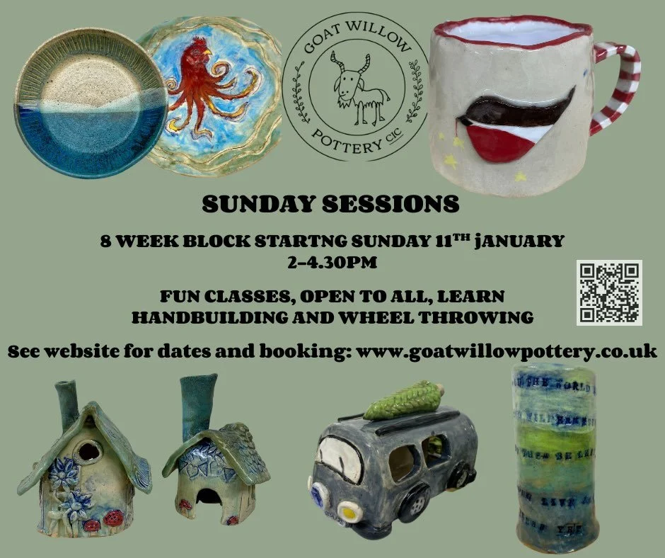 NEW! Come and spend Sunday afternoons in a quiet and mindful pottery class. A lovely way to start your year. See website for booking, link in bio. #communitypottery#socialenterprise#scottishpottery#potteryclasses#inclusive