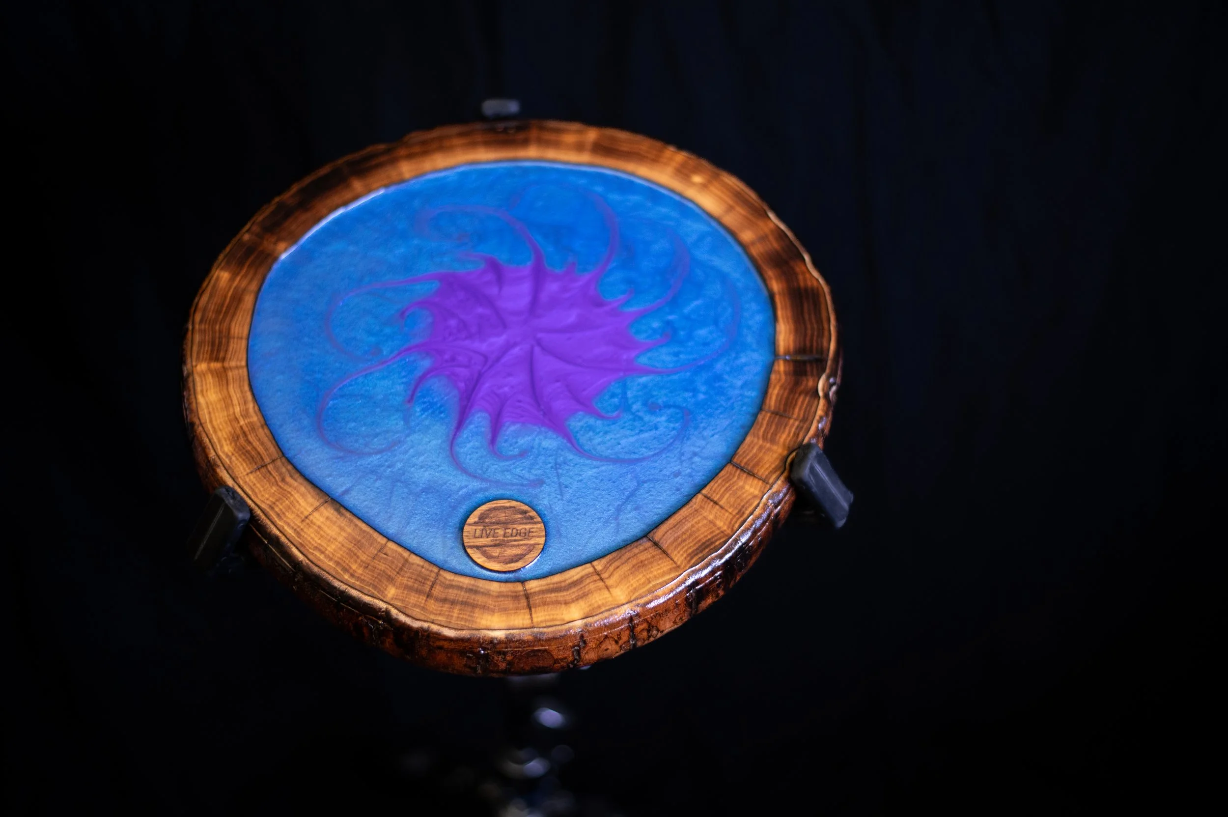 Live Edge Practice Pad | Batch #10 | CAMPFIRE "FLOWER" EDITION