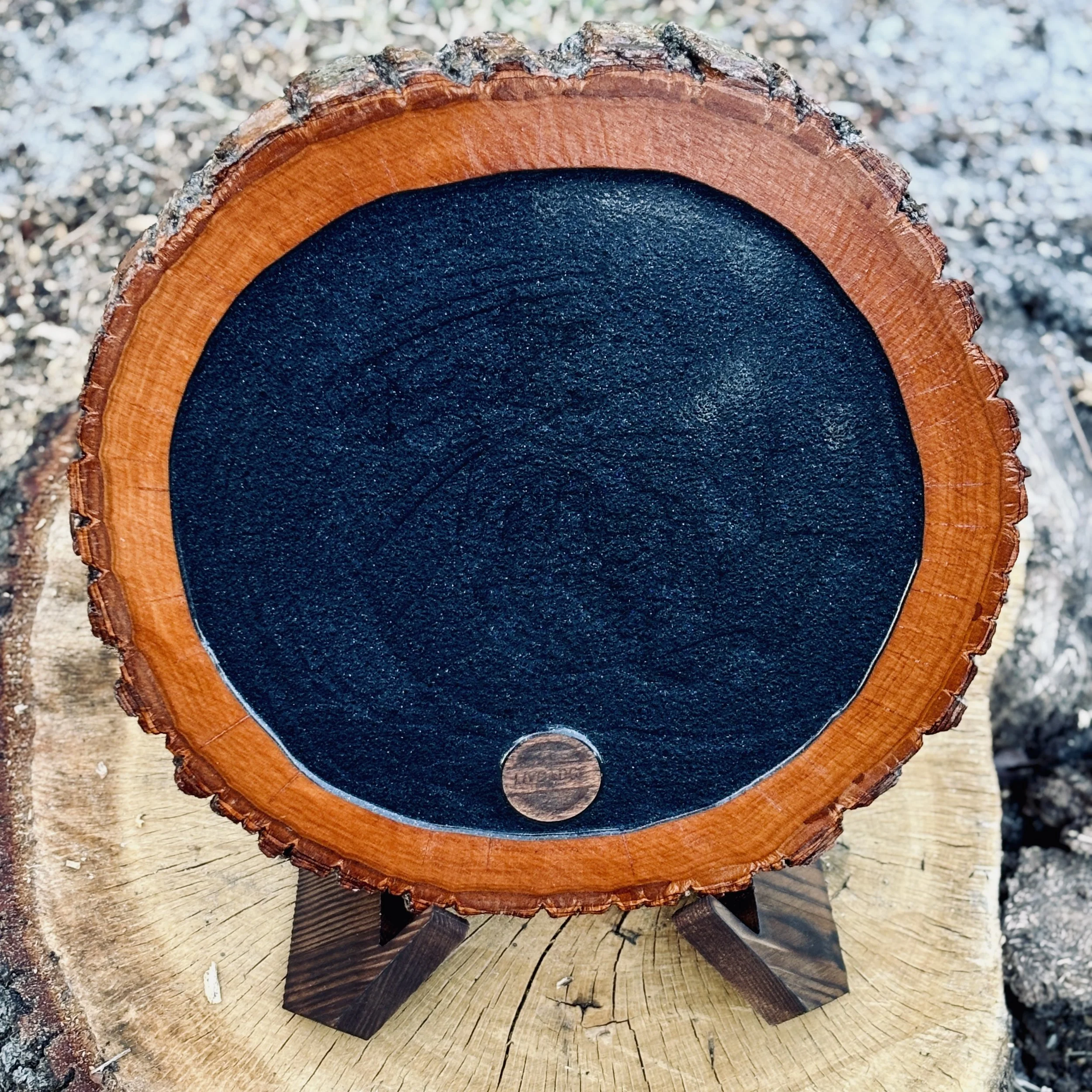 Live Edge Practice Pad | Batch #11 | Golden Pecan "INTERSTELLAR" EDITION