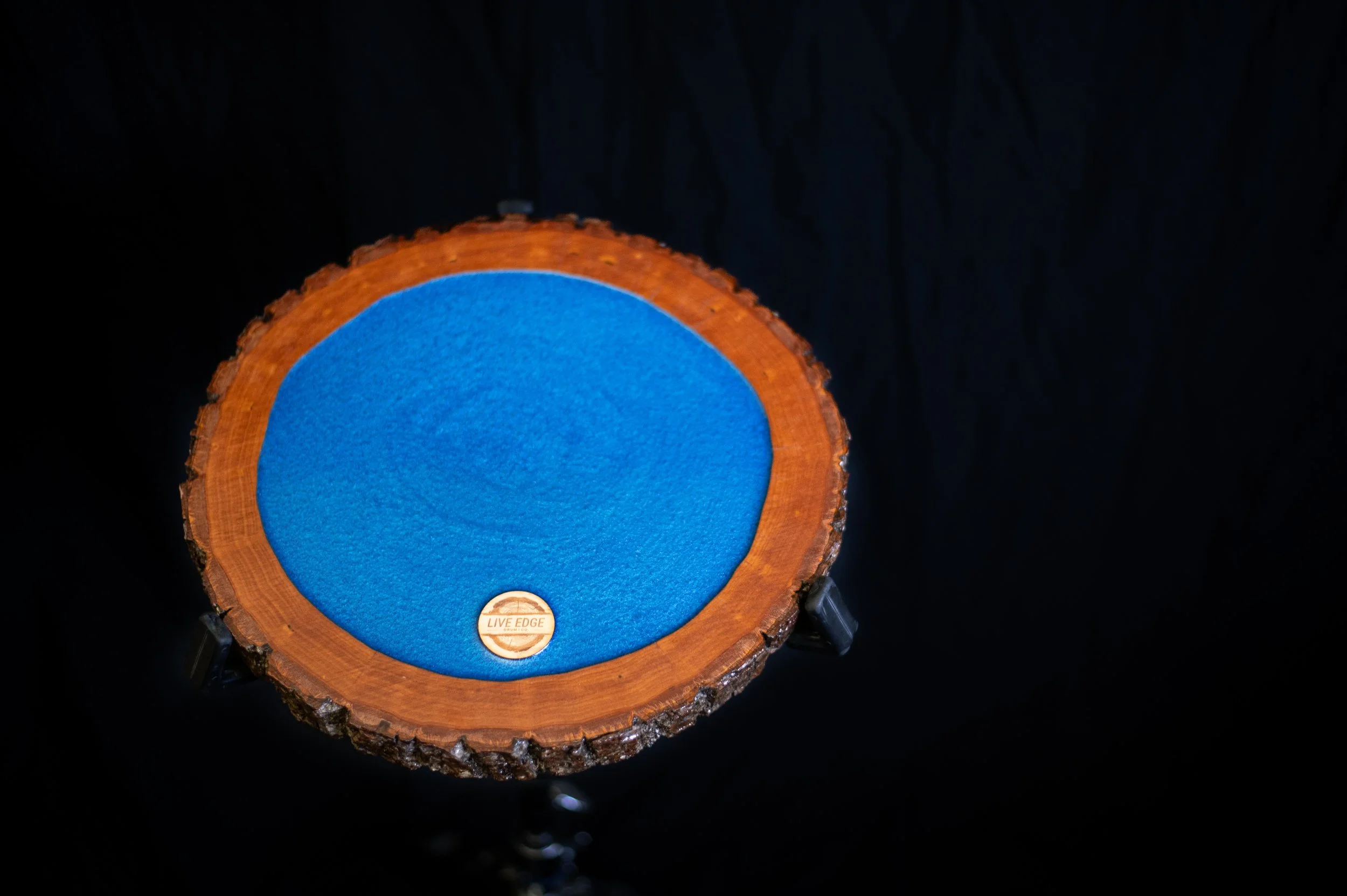 Live Edge Practice Pad | Batch #10 | Golden Pecan "OCEAN EYES" EDITION
