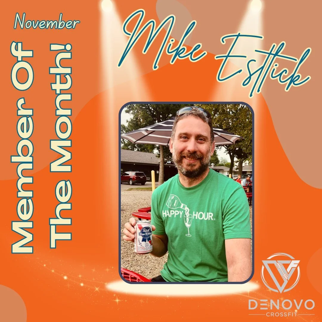 A huge congrats to Mike Estlick! Our November Member Of The Month.
Learn more about Mike through the link in our bio!