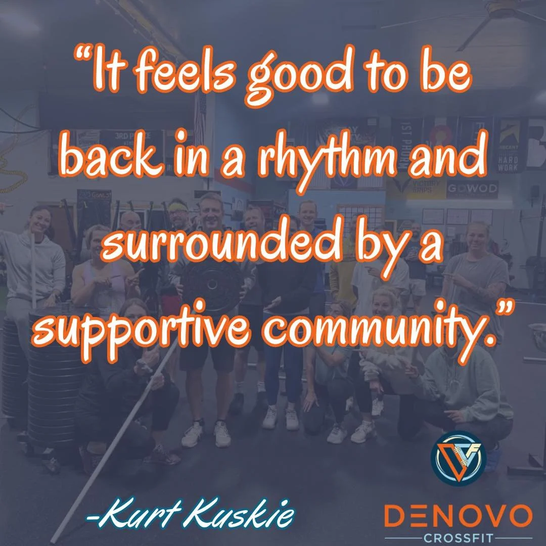 dlakeskier got 100 check-ins yesterday with his 6:15am crew!
100 milestone prize: magnet 😎

Kurt unknowingly started CrossFit when he and his wife were training with Jenny at Miramont. In an effort to train more than 1x/week, he joined Miramont for 
